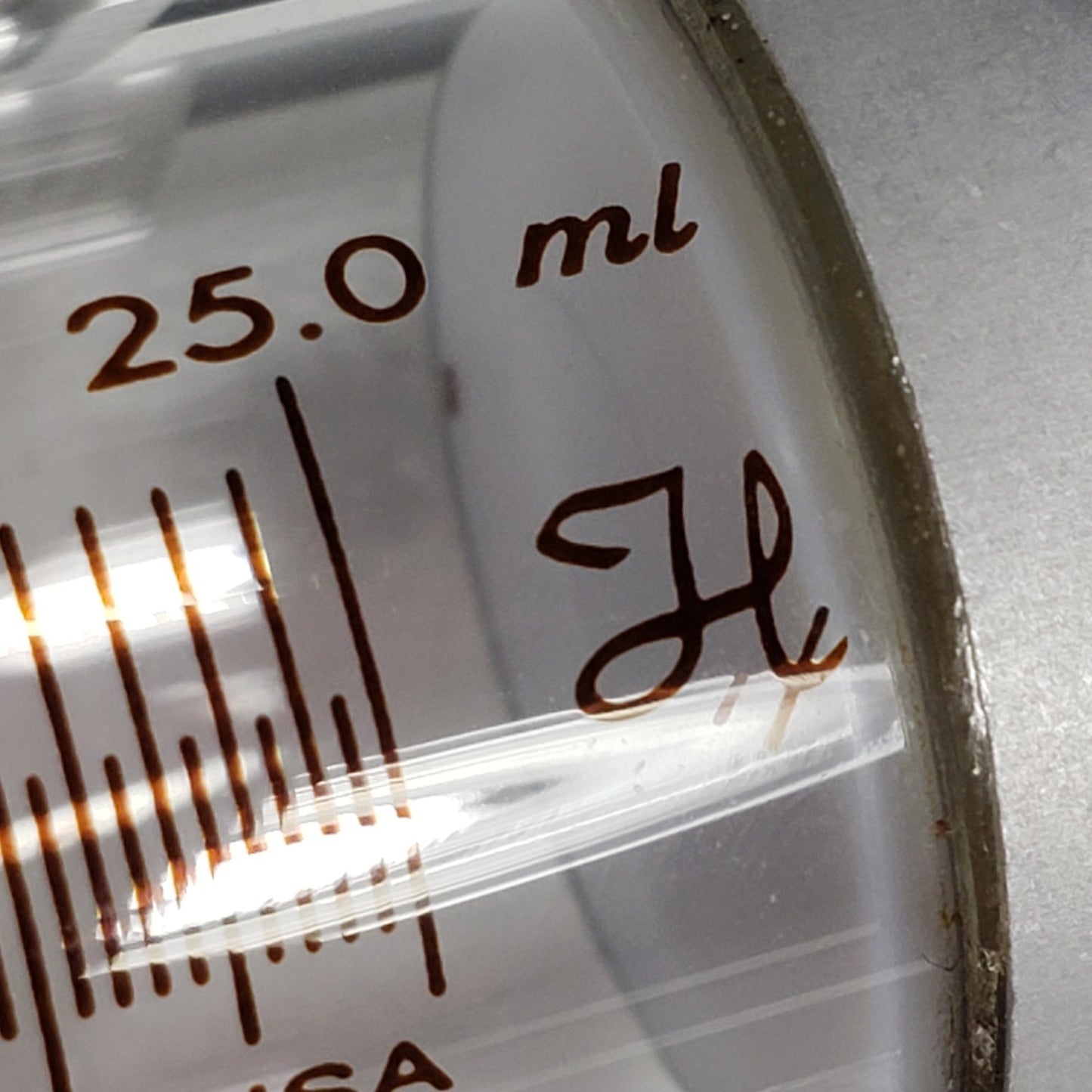 HAMILTON 82520 1025TLL 25.0ml Srng, Gastight #1025, One Hub Broken