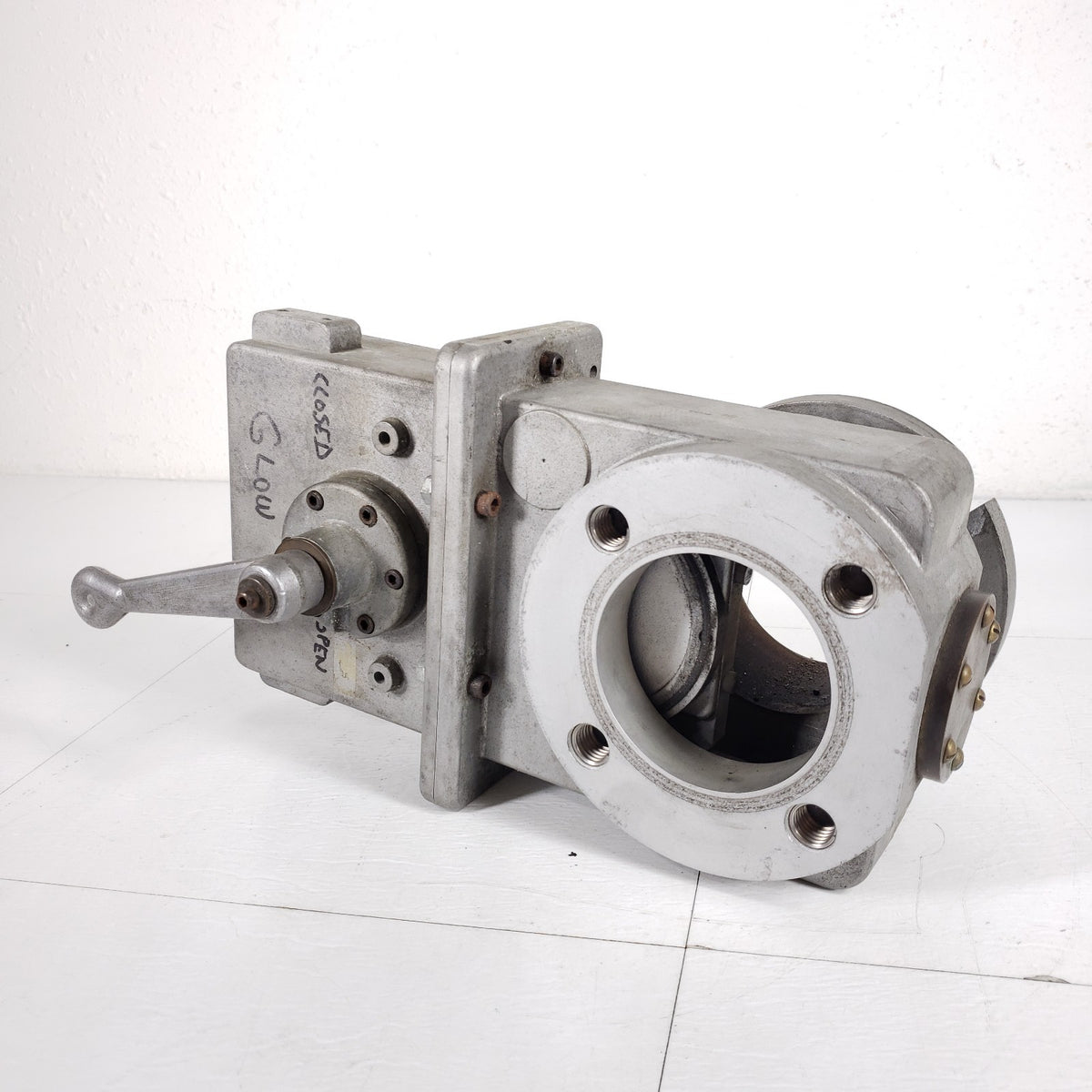 TESTED Vacuum Research Cenco 2" ASA Manual High Vacuum Gate Valve Neck Flange