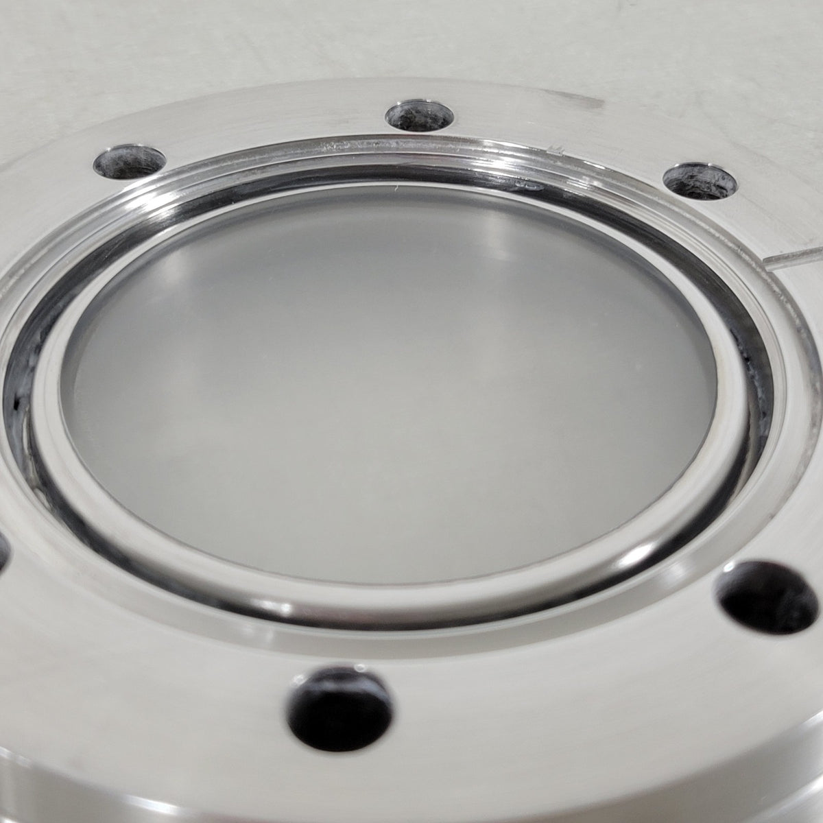 *HAZY* UHV Quartz Viewport 4.5" CF DN63CF ConFlat Stainless Vacuum Flange Ground