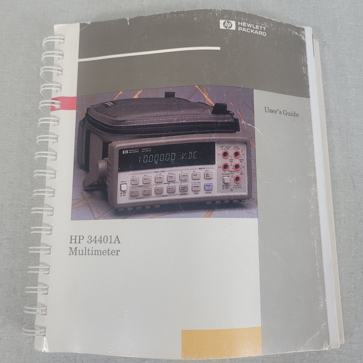 HP 34401A Digital Multimeter User's Guide Manual 34401-90003 Hewlett Packard OEM