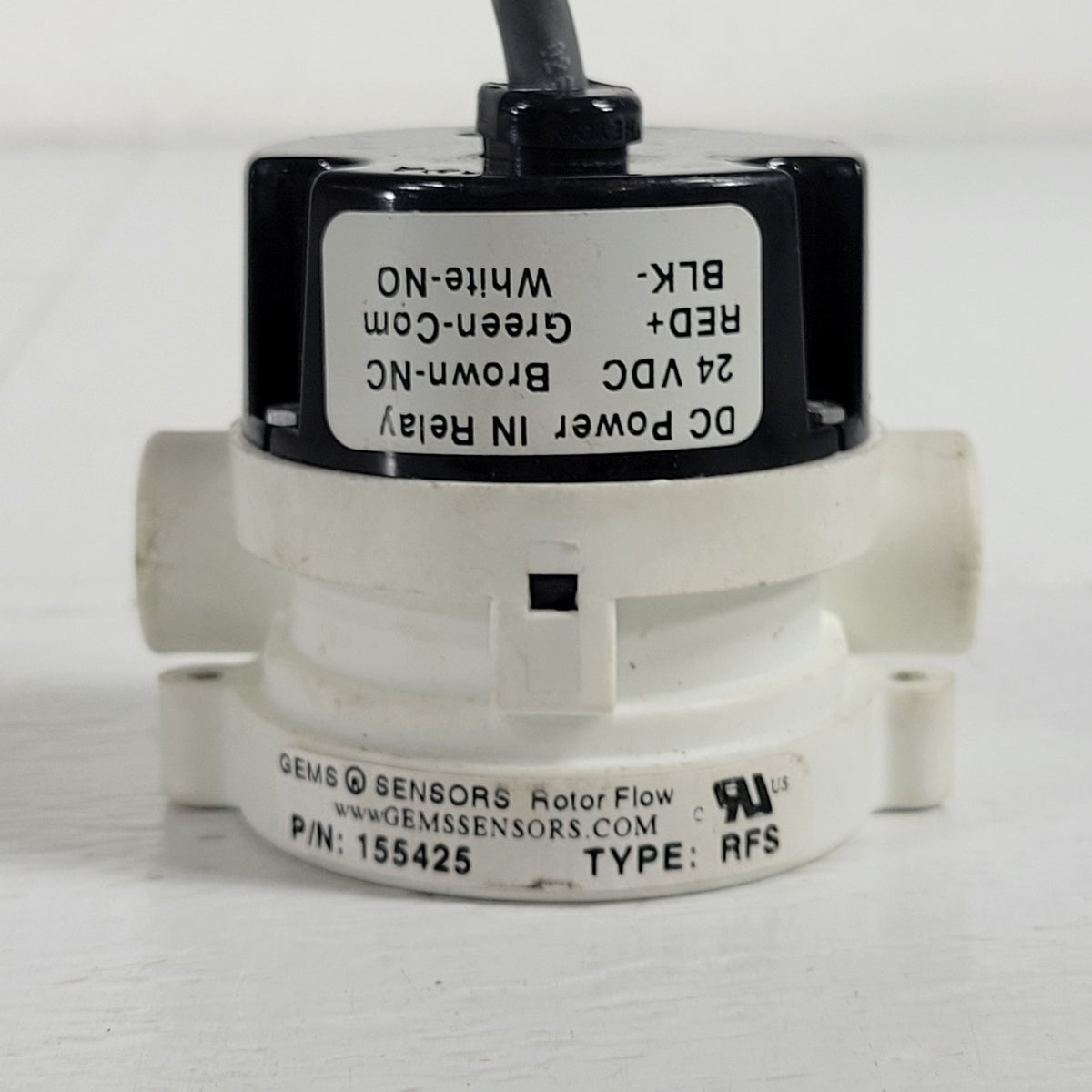 TESTED Gems Sensors 155425 RotorFlow RFS Electronic Flow Switch 24VDC 1/4" NPT