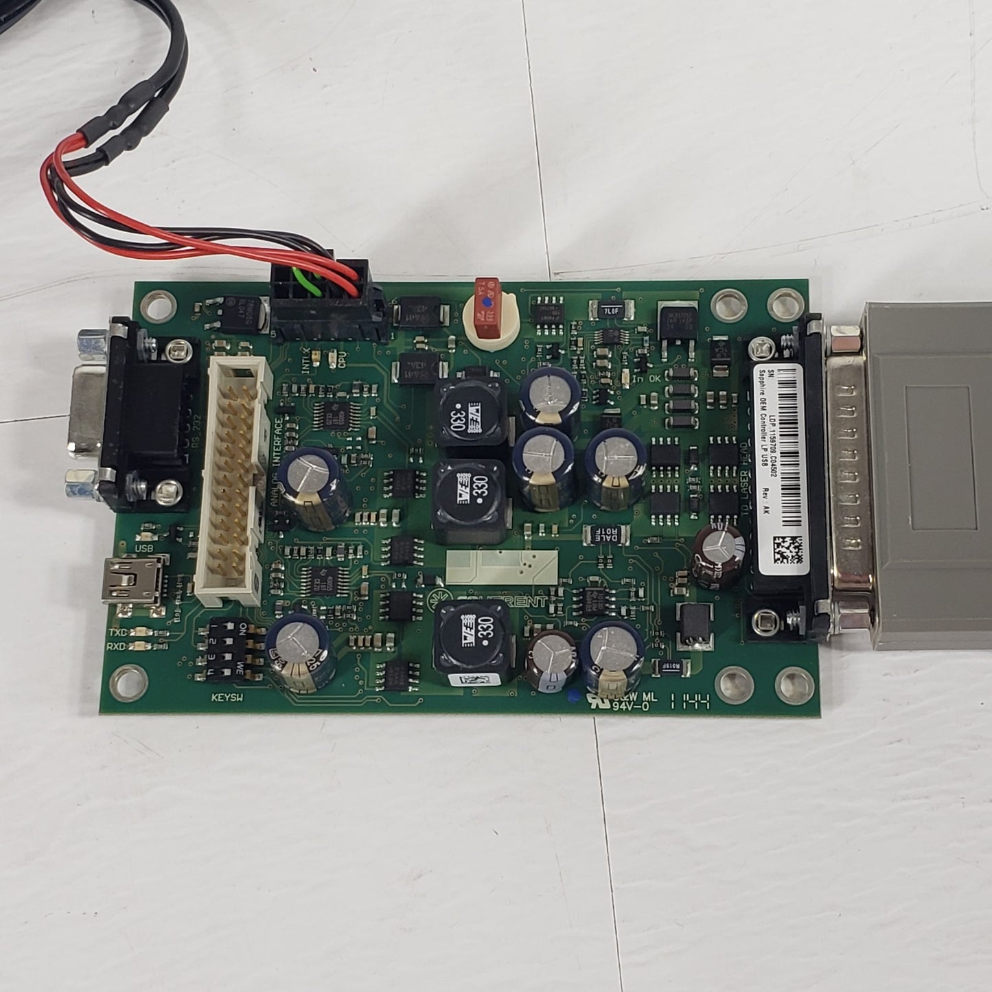 TESTED Coherent Sapphire 488-50 CW 488nm 50mW Laser w/ PSU Controller 9726