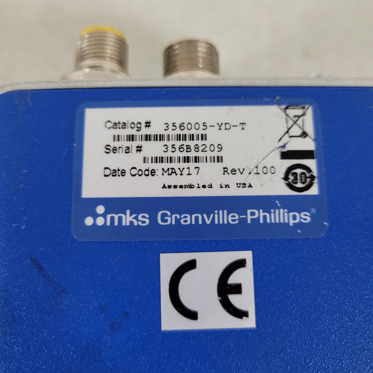 TESTED MKS Granville-Phillips 356005-YD-T Micro-Ion Plus UHV Vacuum Gauge KF16