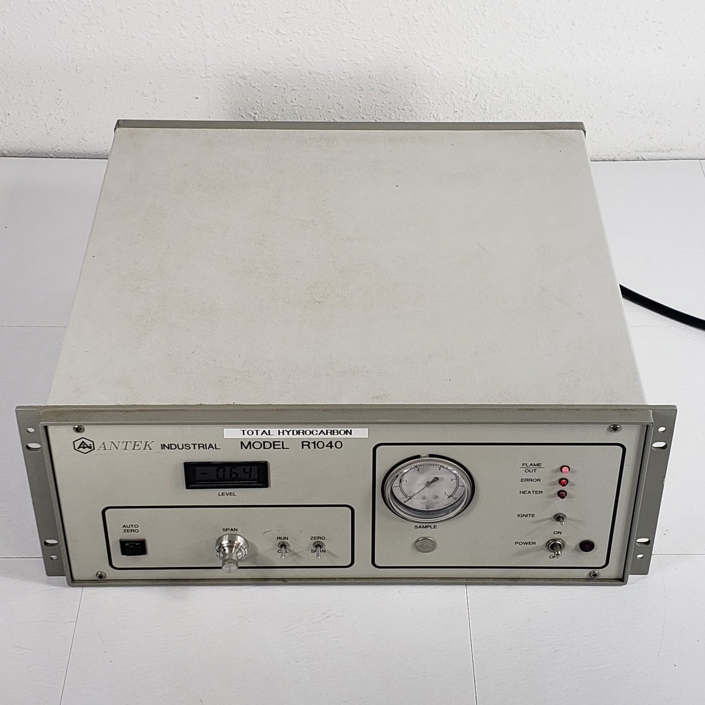 ANTEK R1040 Total Hydrocarbon Analyzer FID Gas Tester Zero Span Sample