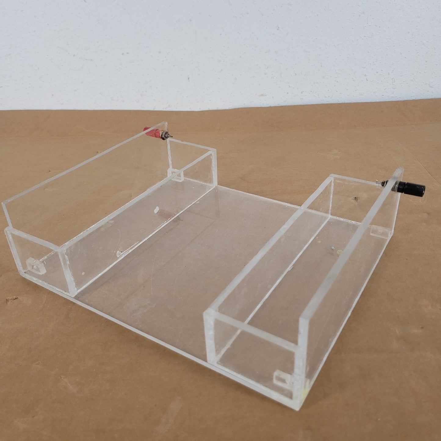 Custom Acrylic Horizontal Agarose Gel Electrophoresis Tank Banana Terminals