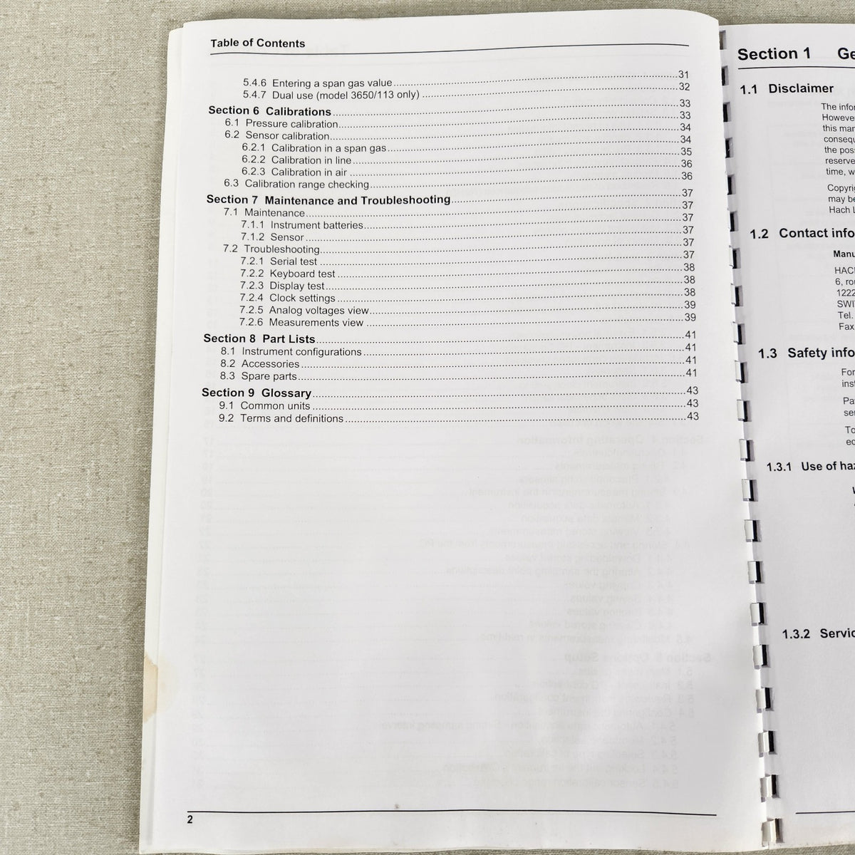 4x Hach Lange ORBISPHERE 3650 A1100 Manuals Calibration Tables Guides