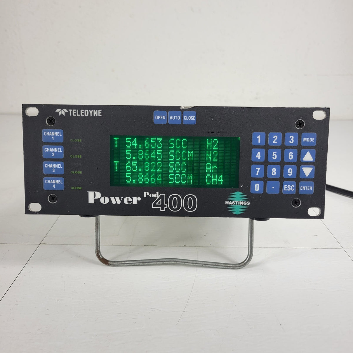 Teledyne Hastings THPS-400-115 PowerPod 400 4CH MFC Controller Readout Copy titl