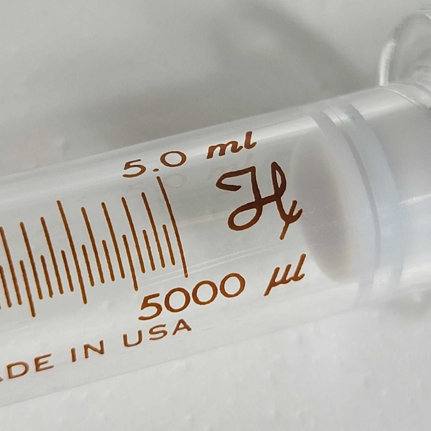 HAMILTON 81520 5.0ml/5000μl  Gastight #1005 Srng, No Ndl