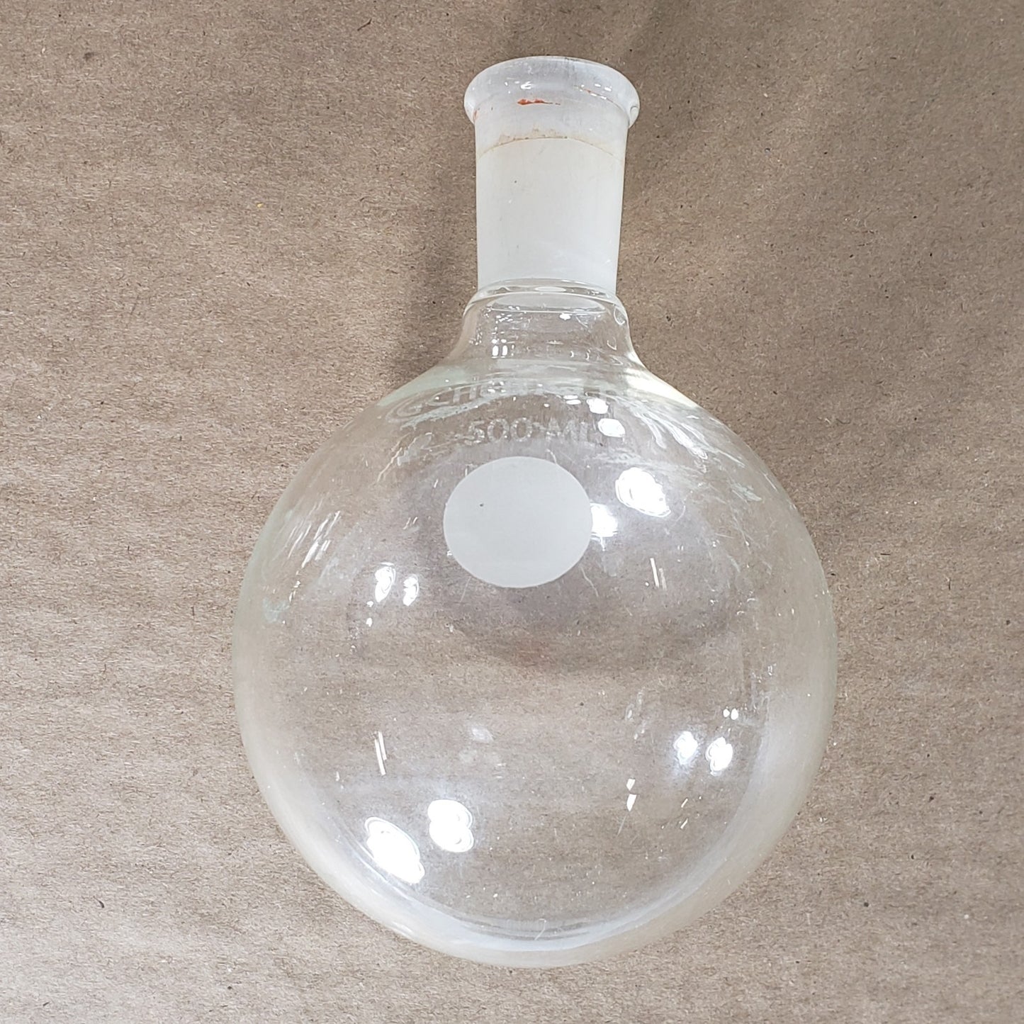 Lot of Chemglass CG-1518-20/90/88/86 Round Bottom Flasks 500/300/250/100/50/25mL