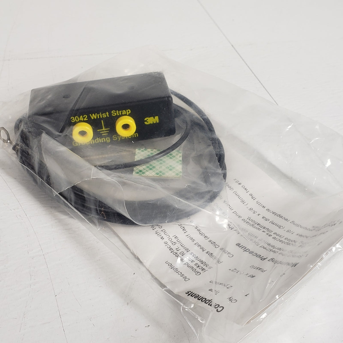 3M 3042 Wrist Strap Grounding System ESD Anti-Static Dual Banana Jack Cord