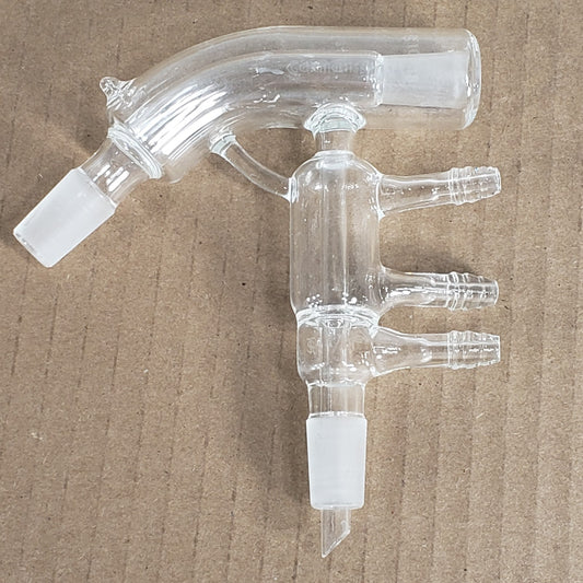 Chemglass CG-1240-05 Short Path Jacketed Distillation Head 14/20 Inner Joints