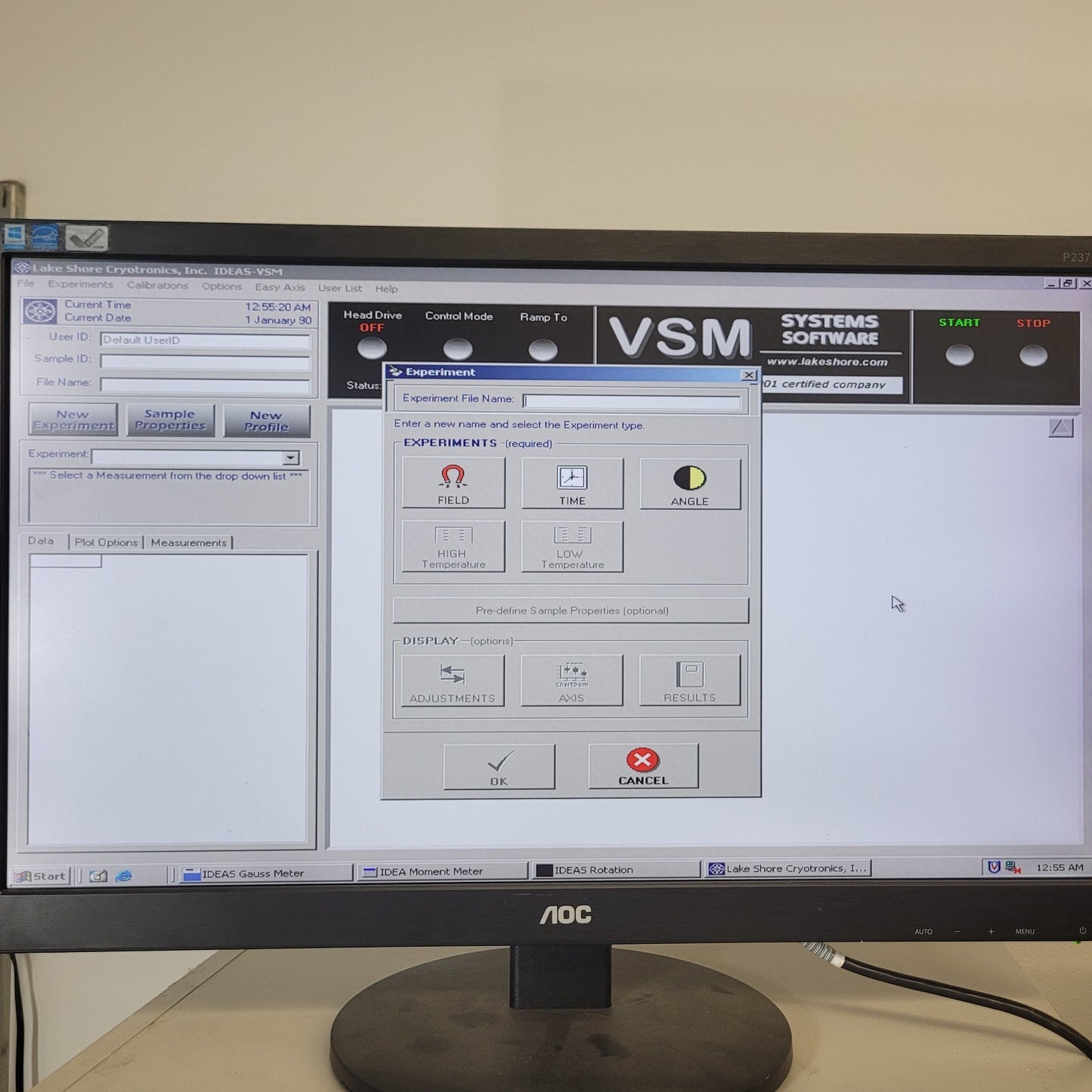 READ DESC LakeShore 7307 VSM Vibrating Sample Magnetometer System w/Ni Standard