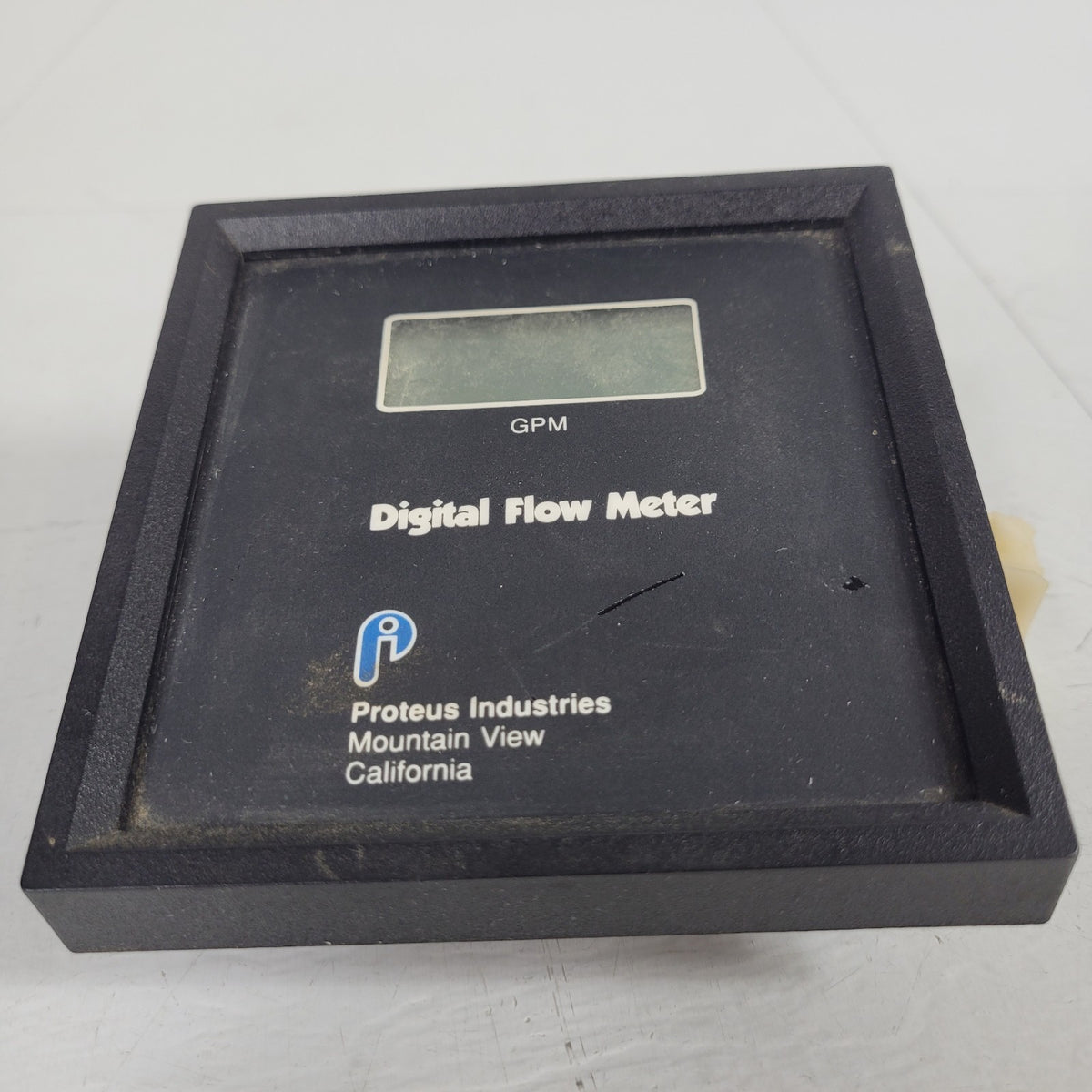 Proteus Industries Digital Flow Meter GPM Panel Mount LCD Flow Rate Display