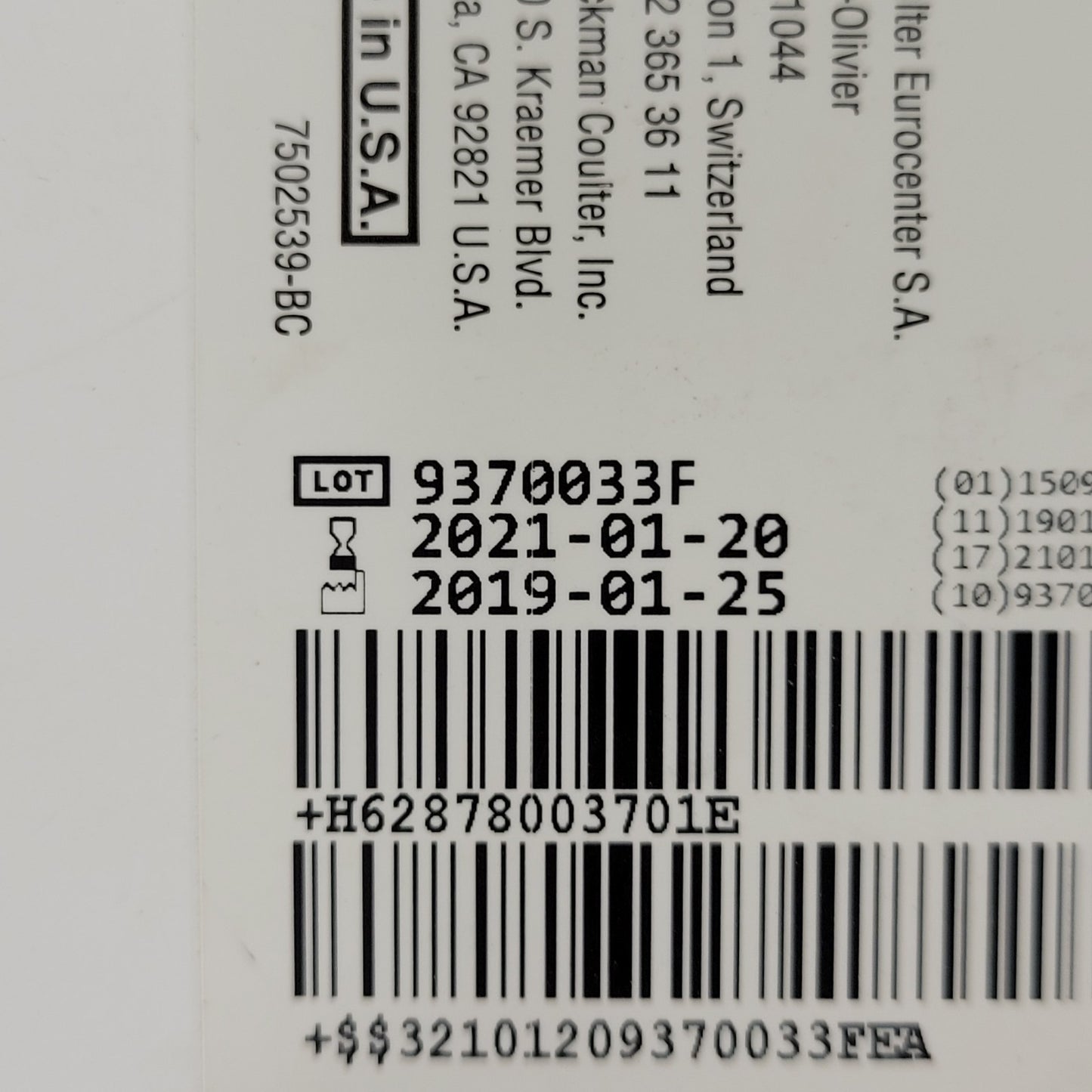 Beckman Coulter 7800370 G15 15µm Control Standard LS 13 320 10x0.5g