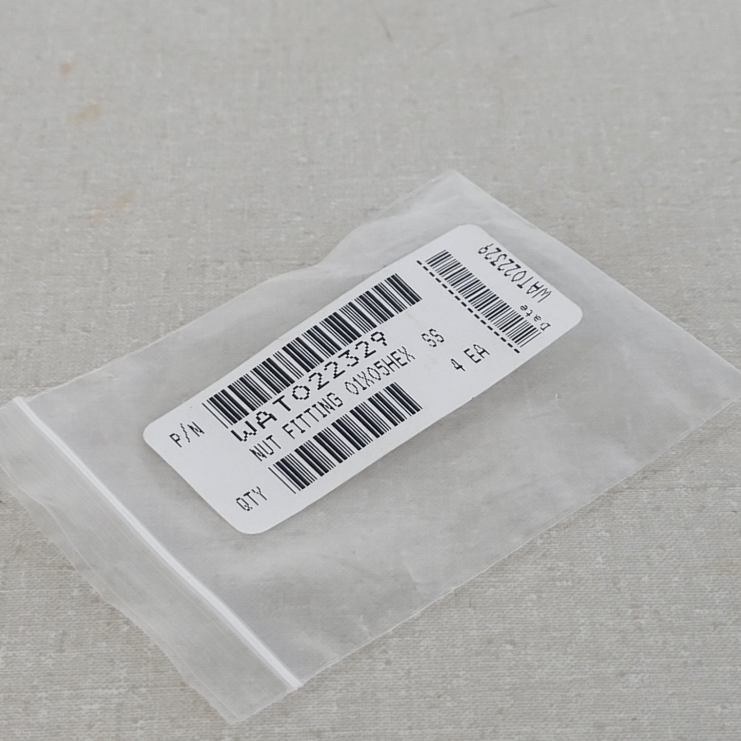 4x Waters WAT022329 WAT005062 1/8in SS Compression Nut HPLC Fittings