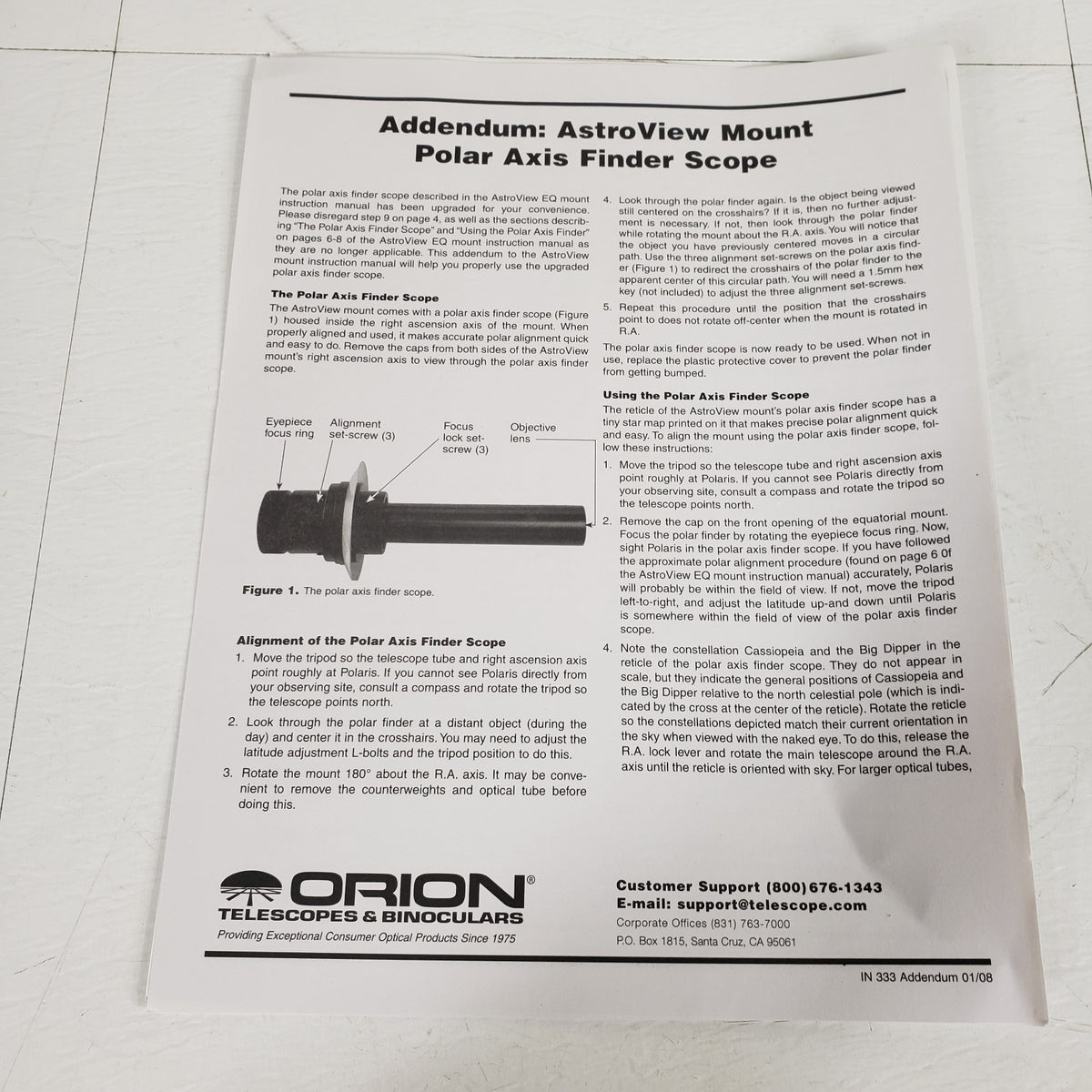 TESTED Orion StarMax 127mm EQ Maksutov-Cassegrain Telescope & Mount 9826