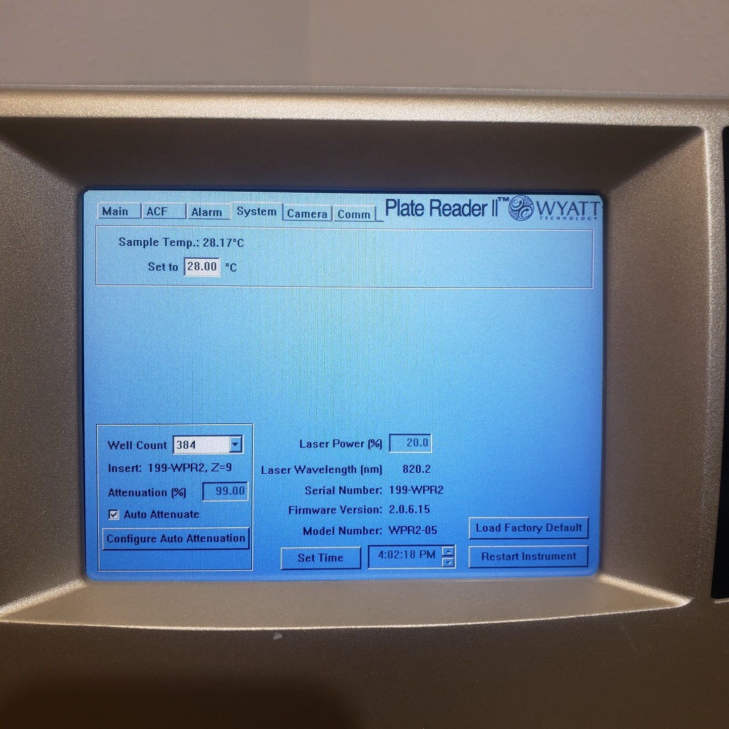 TESTED w/ VIDEO Wyatt WPR2-05 DynaPro PlateReader II DLS Particle Size Analyzer