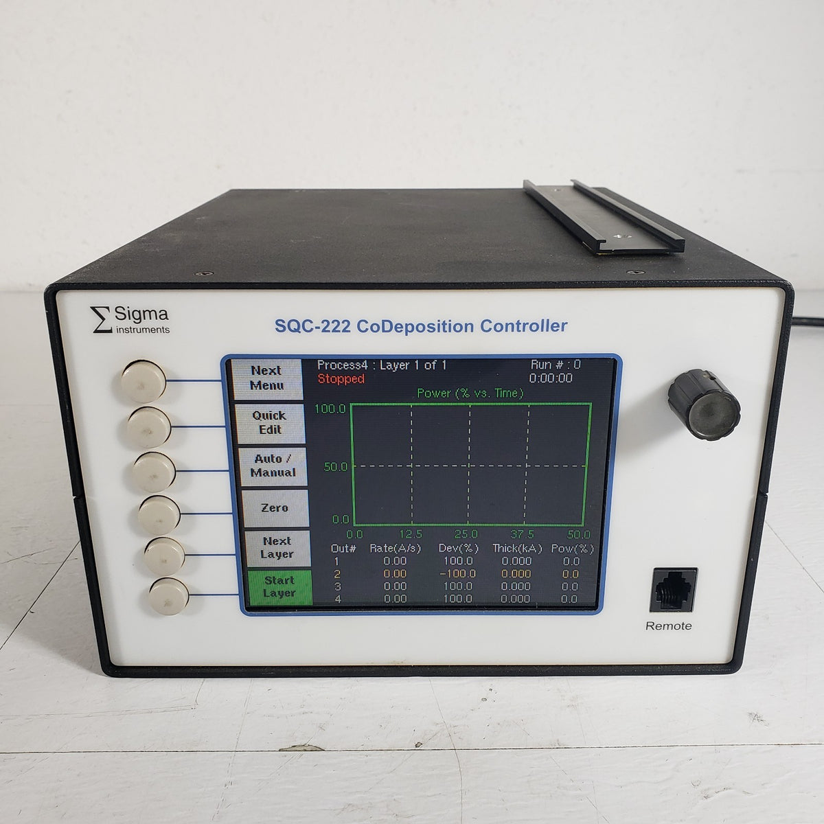 Sigma SQC-222 4-Channel Thin Film CoDeposition Controller QCM Tested Working