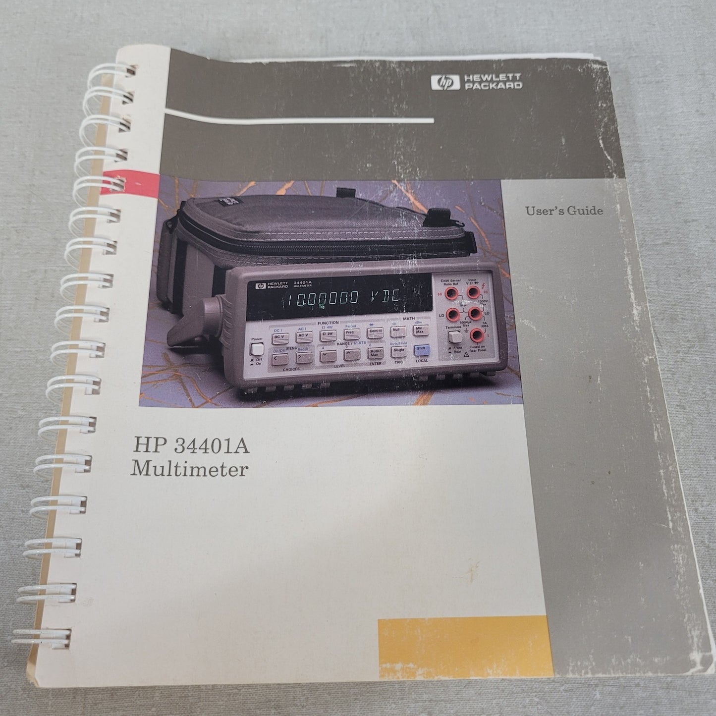 HP Hewlett Packard 34401A Digital Multimeter DMM User's Guide Manual 34401-90004