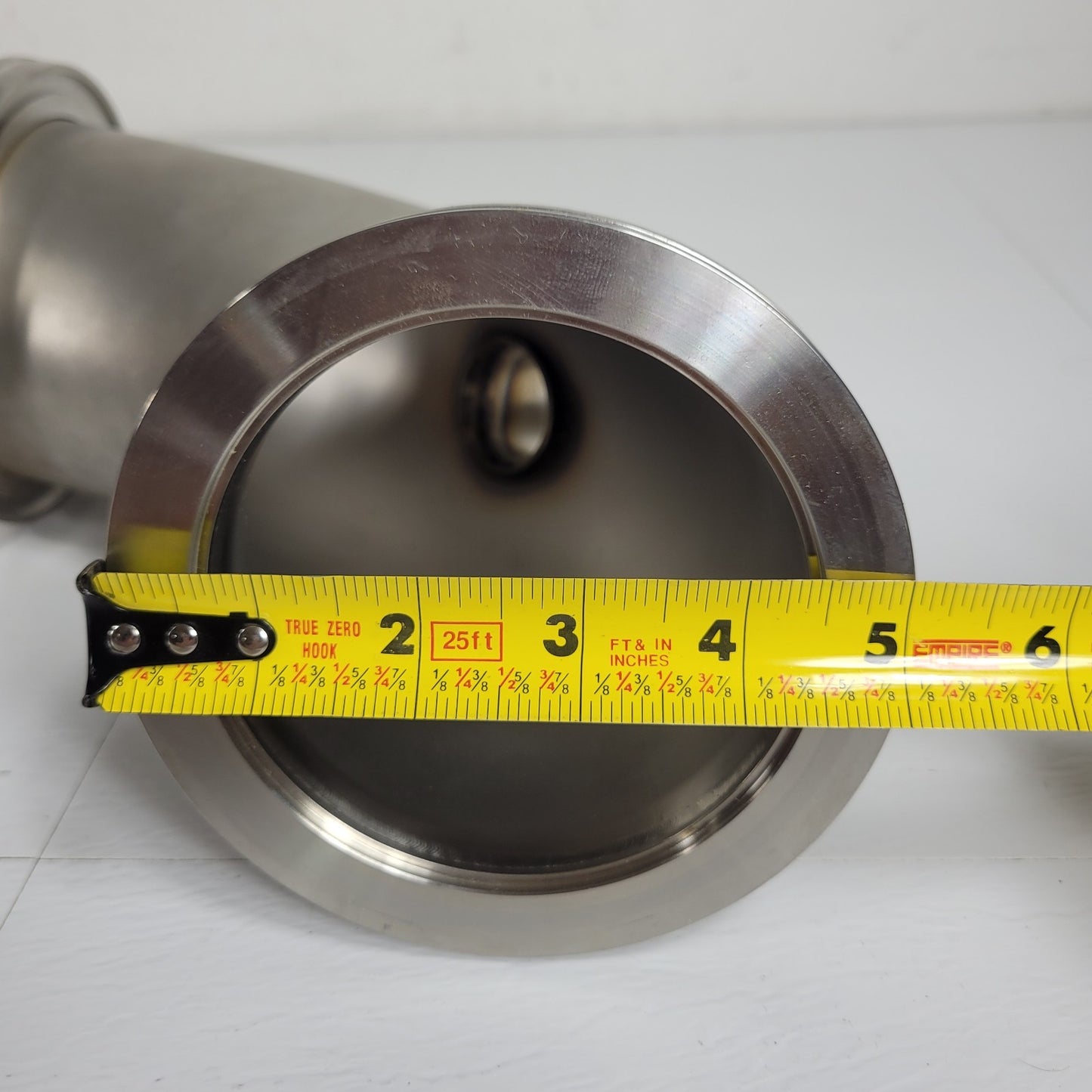 ISO-K100 to KF40 High Vacuum 90° Elbow Adapter Tee w/ 1/4" VCR Side Port