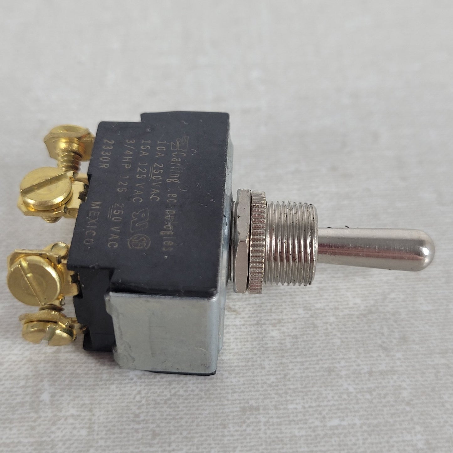 2x Carling Technologies 6GM5M-78 Sealed DPDT (On)-Off-(On) 15A Toggle Switches
