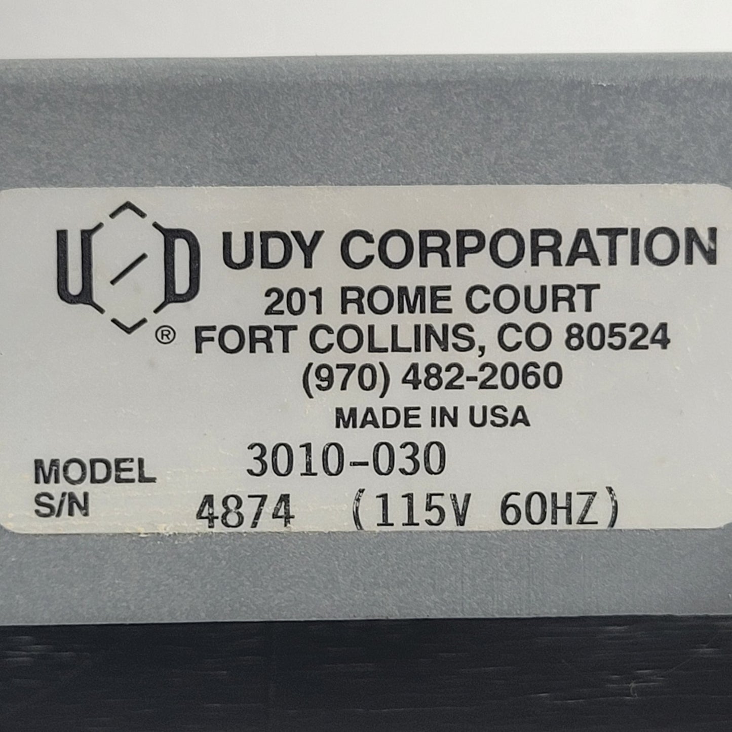 TESTED UDY 3010-030 Cyclone Sample Mill; Grinds Grain, Feed, and Ag Products