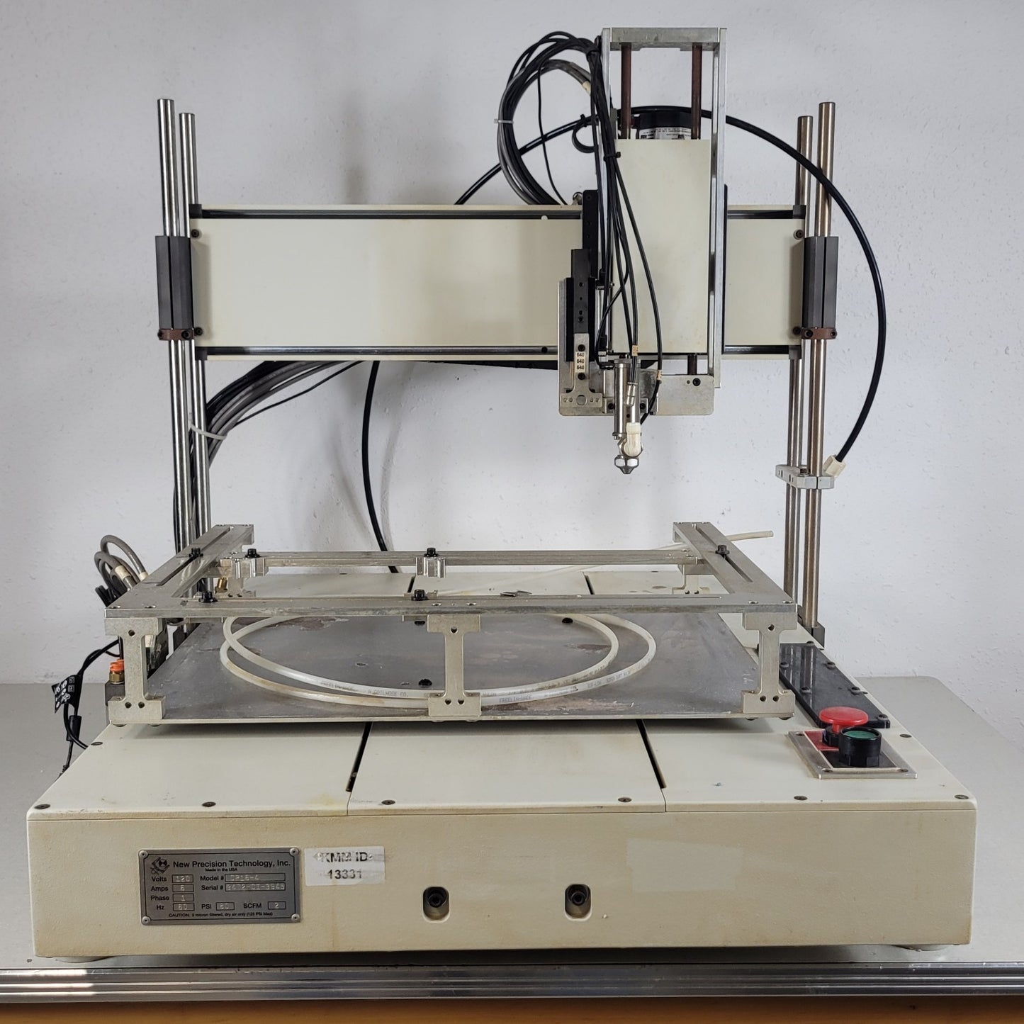 New Precision Technology CP16-4 Robotic Dispensing System w/ Binks Pressure Tank