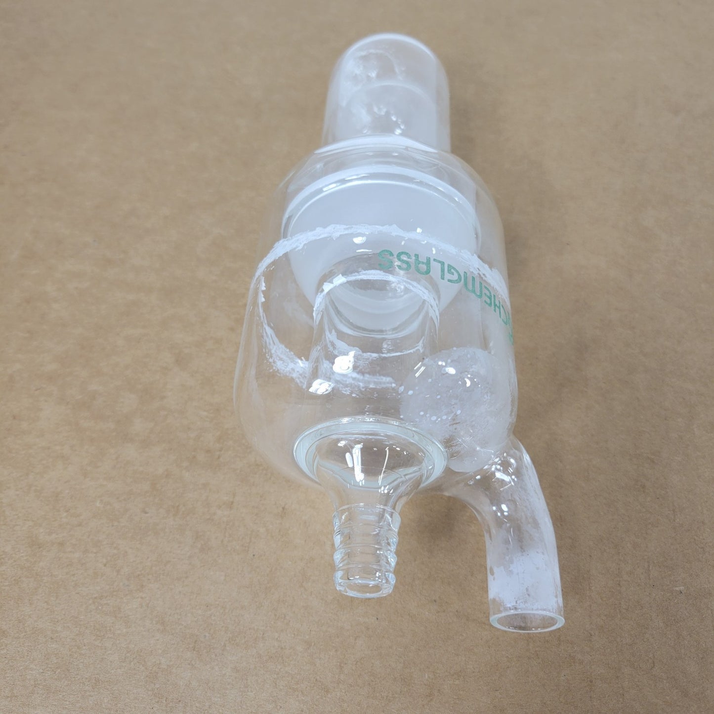 Chemglass CG-4522-02 High Capactiy Bubbler w/Check Valve 3/4" OD Side Arm