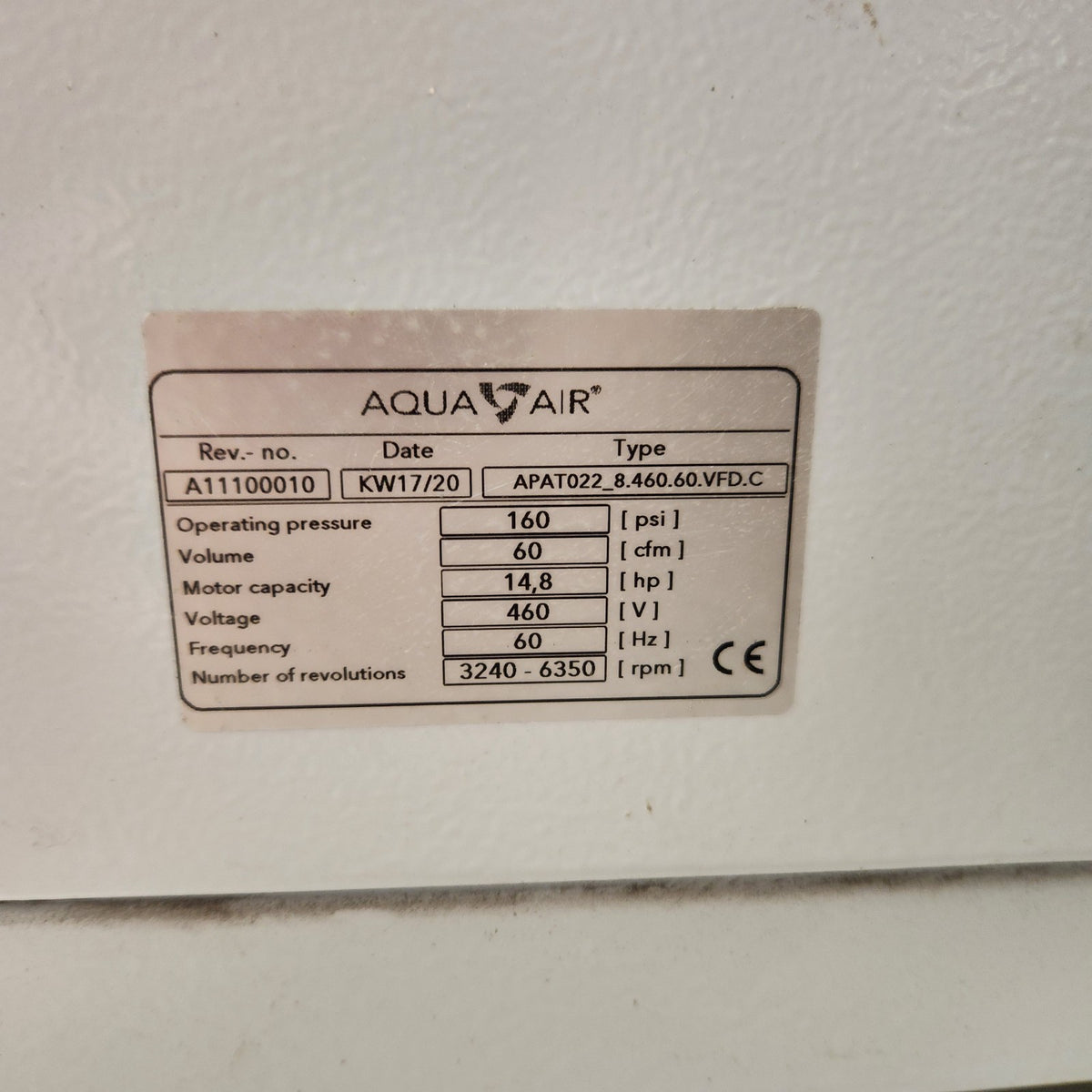 Sullivan-Palatek AA-30 30HP 120CFM Oil-Free Air Compressor w SPRF-145A Air Dryer