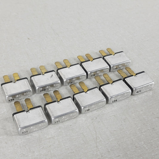 Lot of 10 Pollak T2 12V 30A Type II Auto Reset Circuit Breakers Blade Terminal