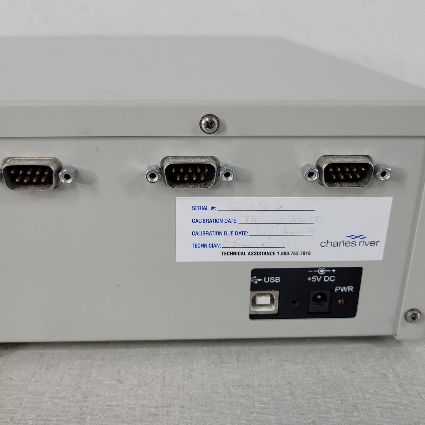 Tested Charles River MCS Endosafe Multi-Cartridge Endotoxin Testing System