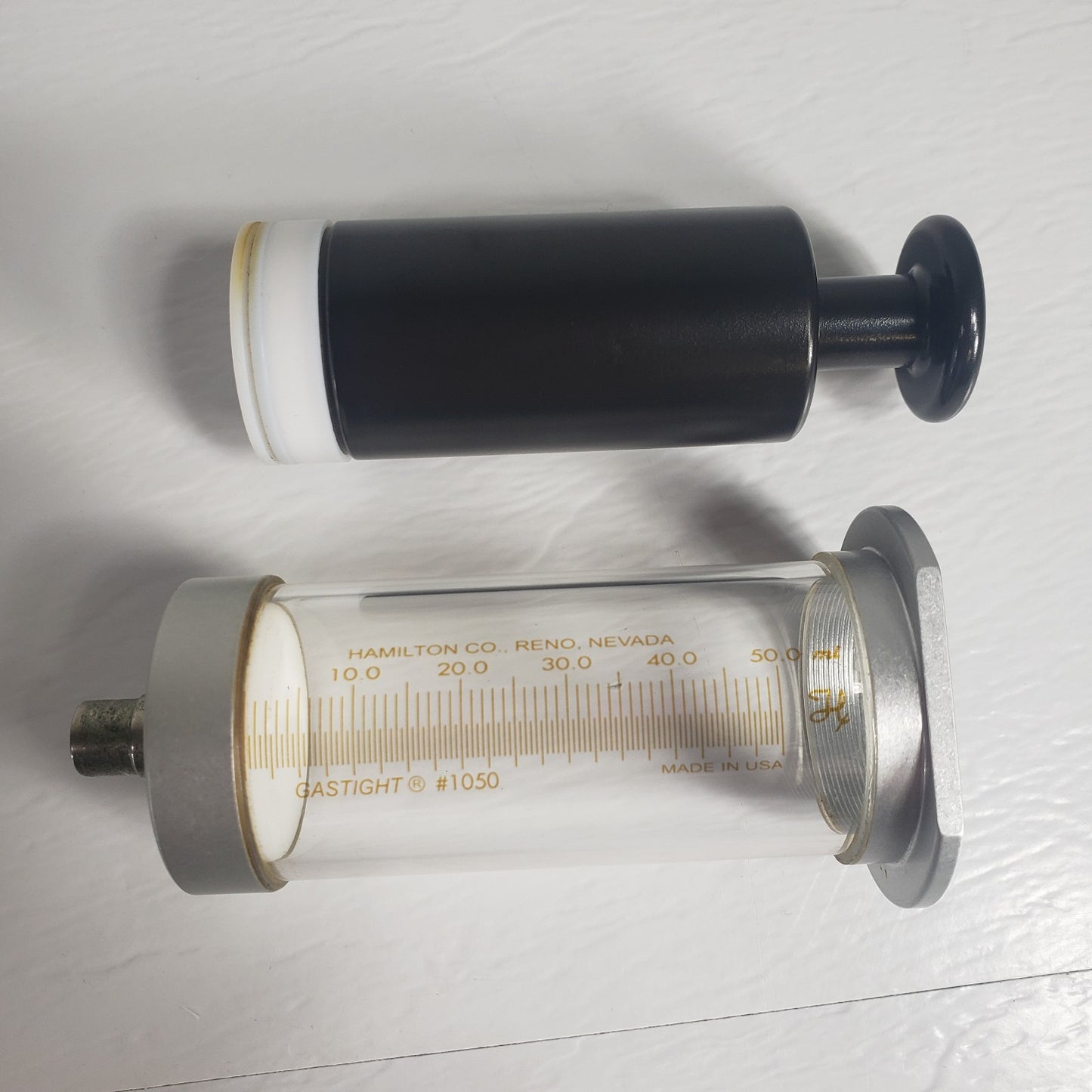 HAMILTON Gastight #1050 50.0ml Srng, Bad Luer Hub Tip