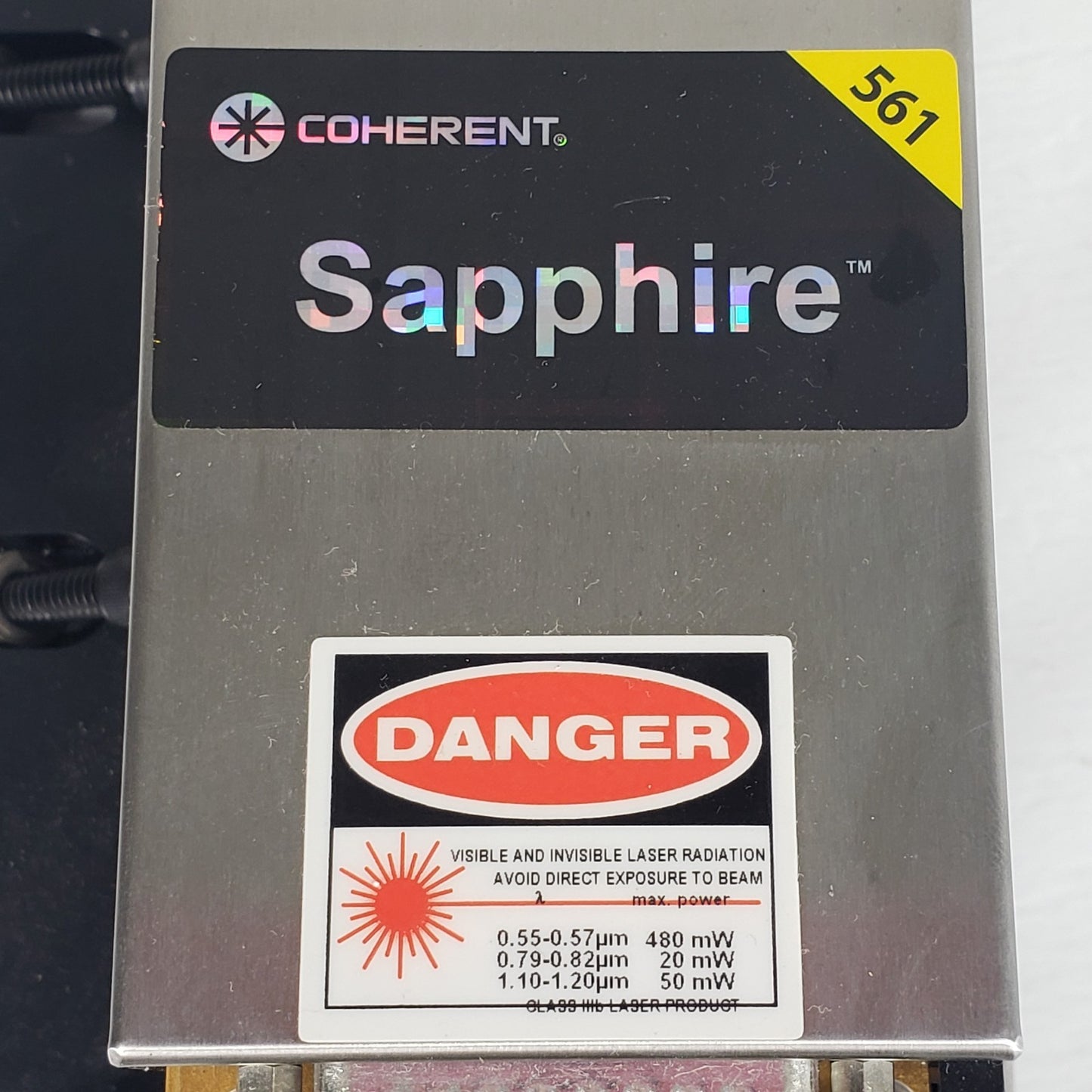 TESTED Coherent Sapphire 561-50 561nm 50mW CW OPSL Laser w/ Controller & PSU