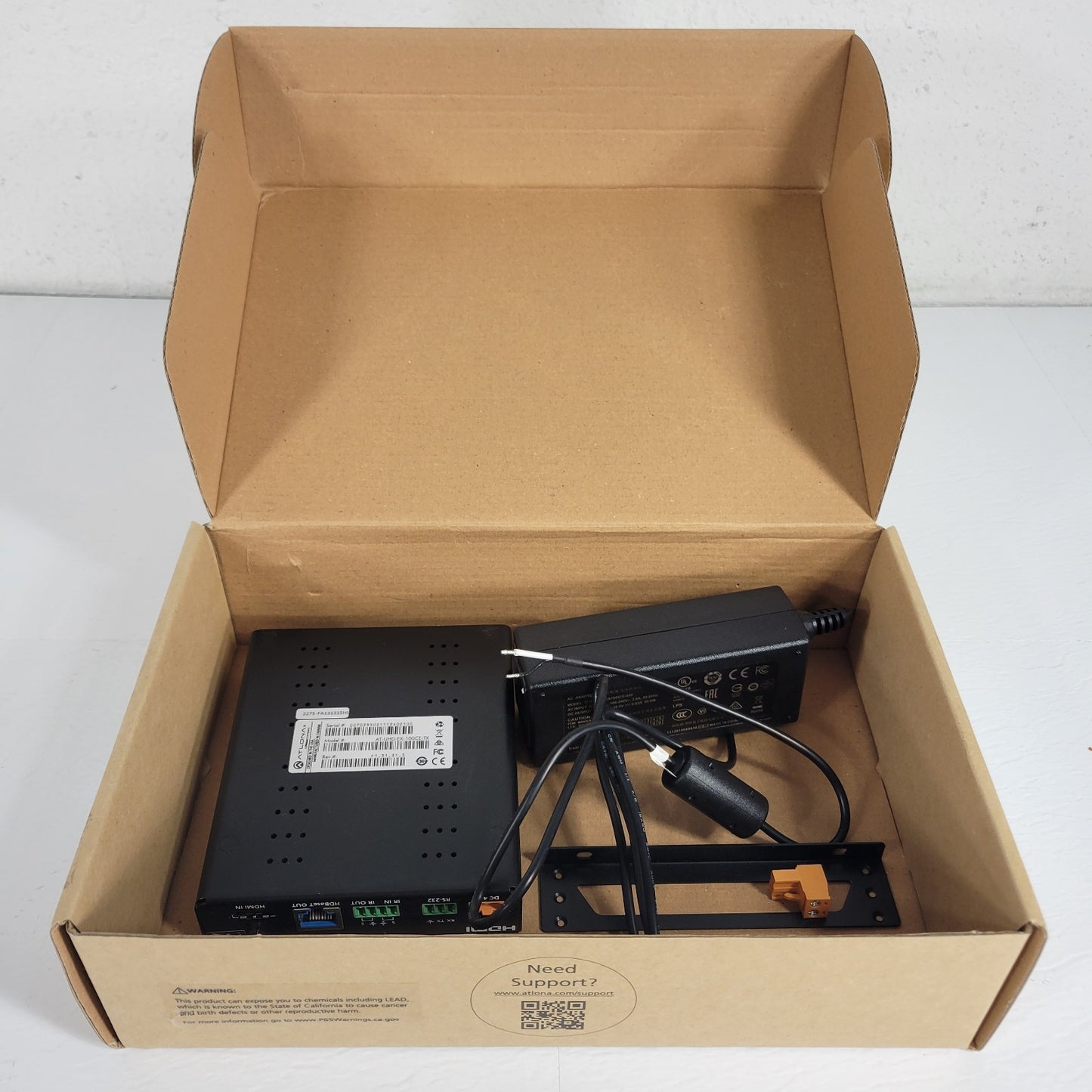 Atlona AT-UHD-EX-100CE-TX 4K HDMI HDBaseT Transmitter w/ PSU Connector