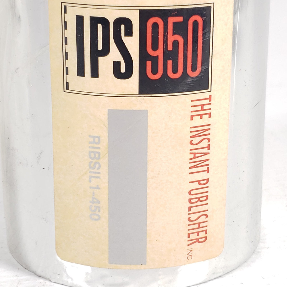 NOS IPS 950 Instant Publisher RIBSIL1-450 Silver Thermal Transfer Ribbon