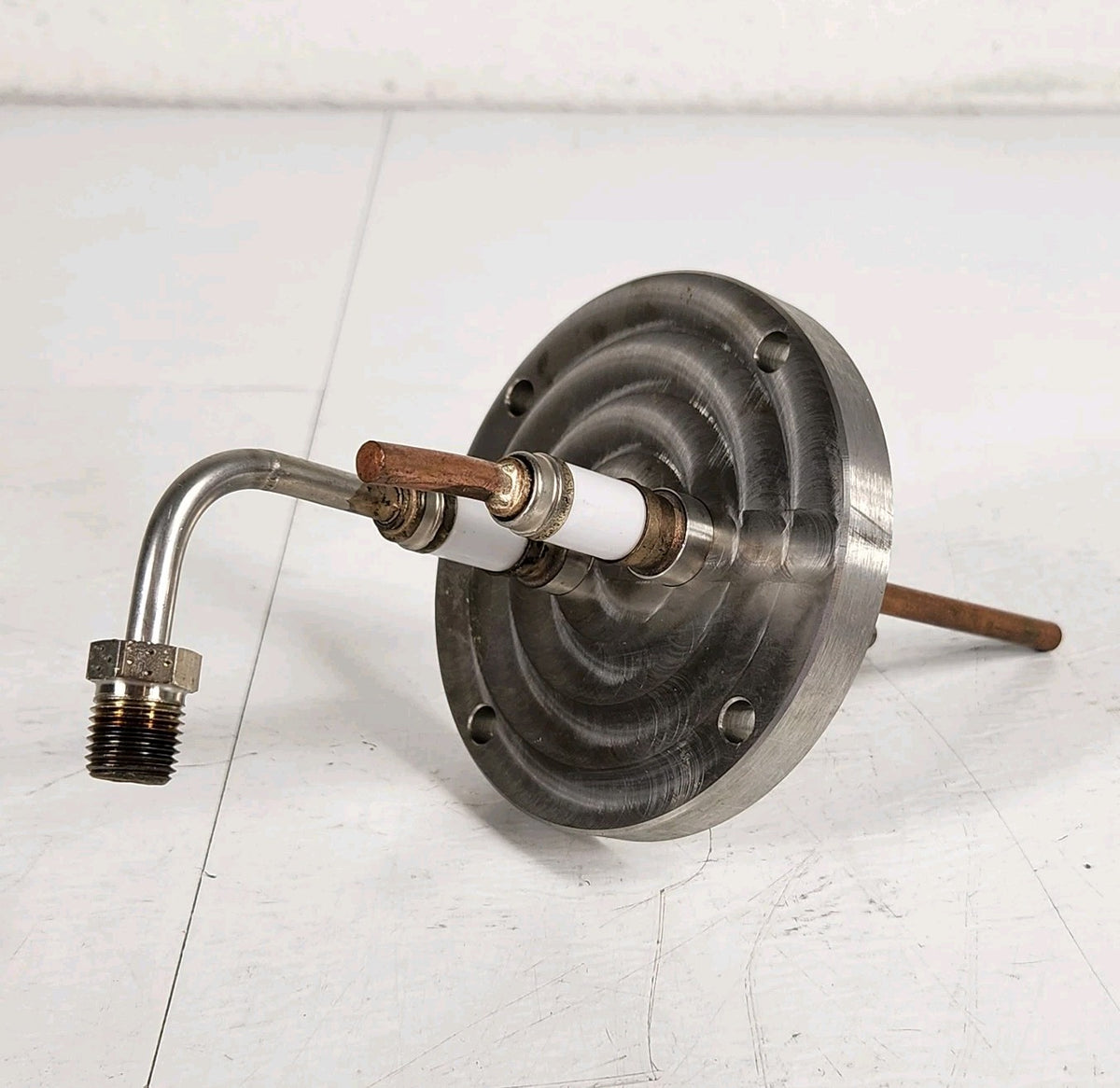 032008200 Ion Mill 4" Flange Gas & Copper Electrical Vacuum Feedthrough