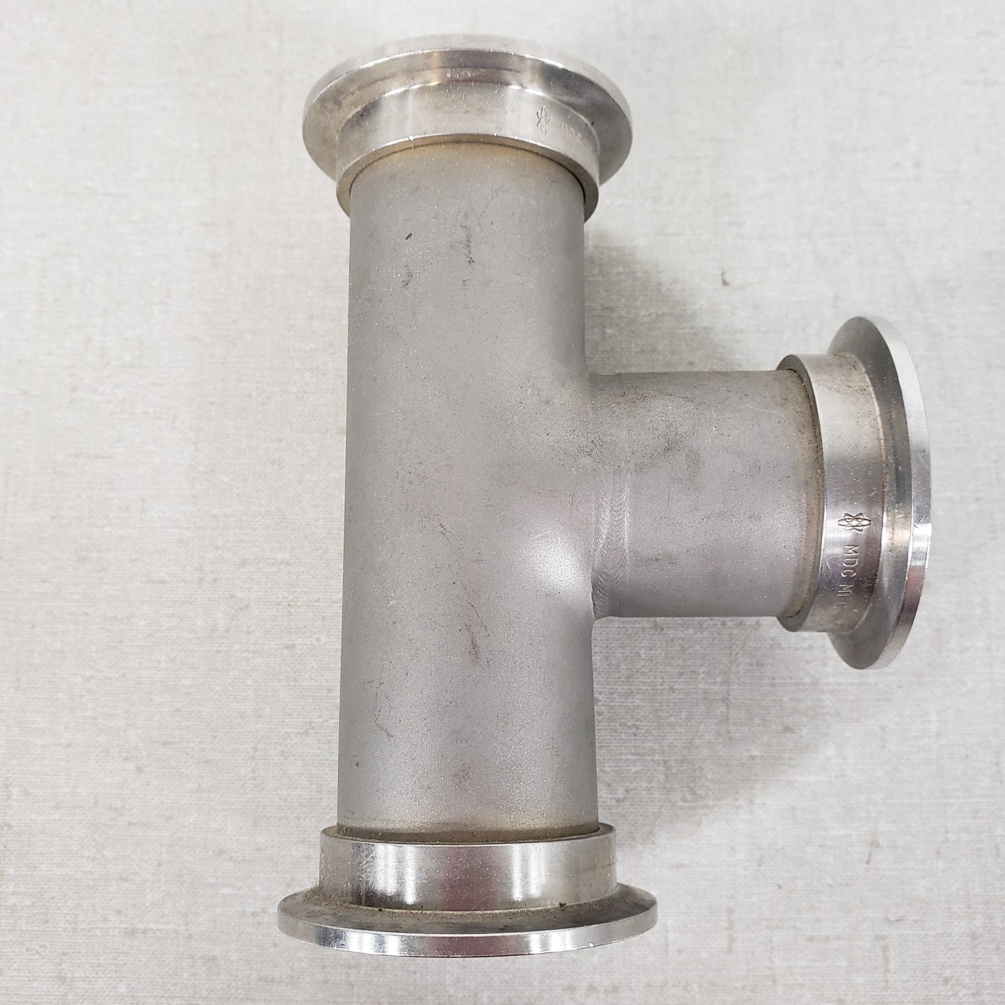 MDC NW40 KF40 QF40 ISO-KF 3-Way Stainless Steel High Vacuum Tee Fitting