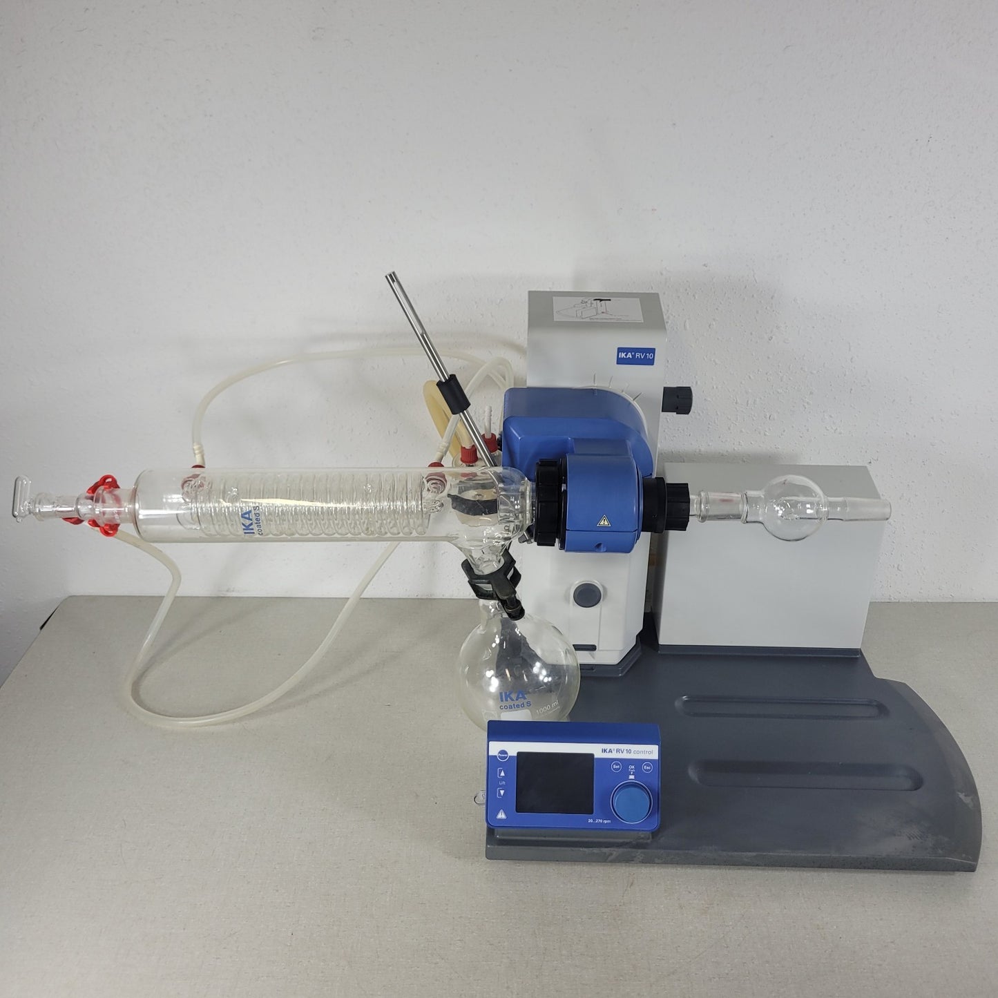 IKA RV 10 Control Rotary Evaporator Rotovap w/ Condenser 1L Flask No Bath