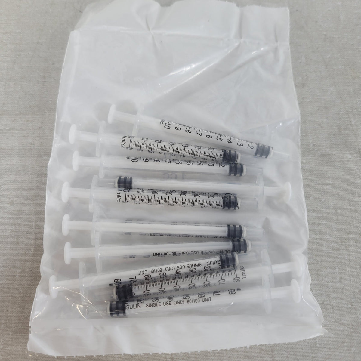 Lot 20 McMaster-Carr 7510A603 1mL Luer Slip Plastic Srng Applicators