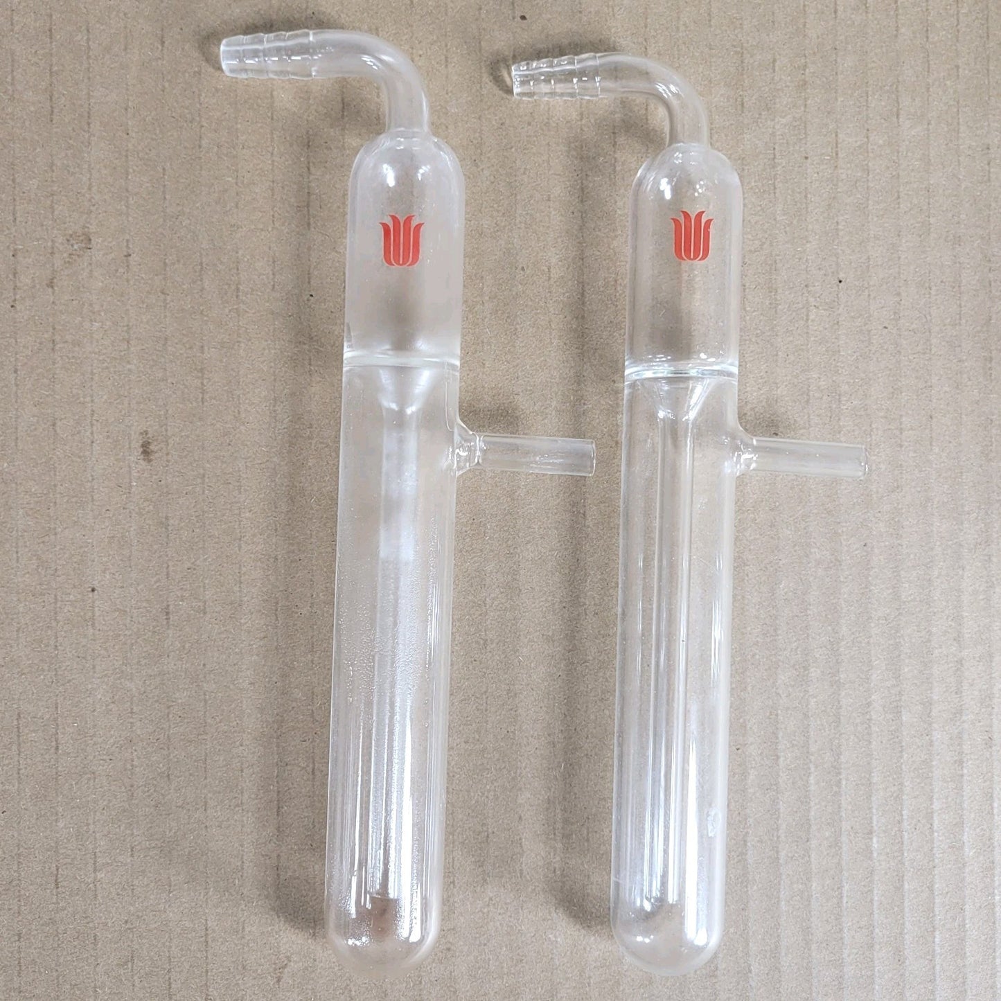 Set Of 2 Synthware B257040 Mineral Oil Bubblers H 185mm W 80mm OD 26mm