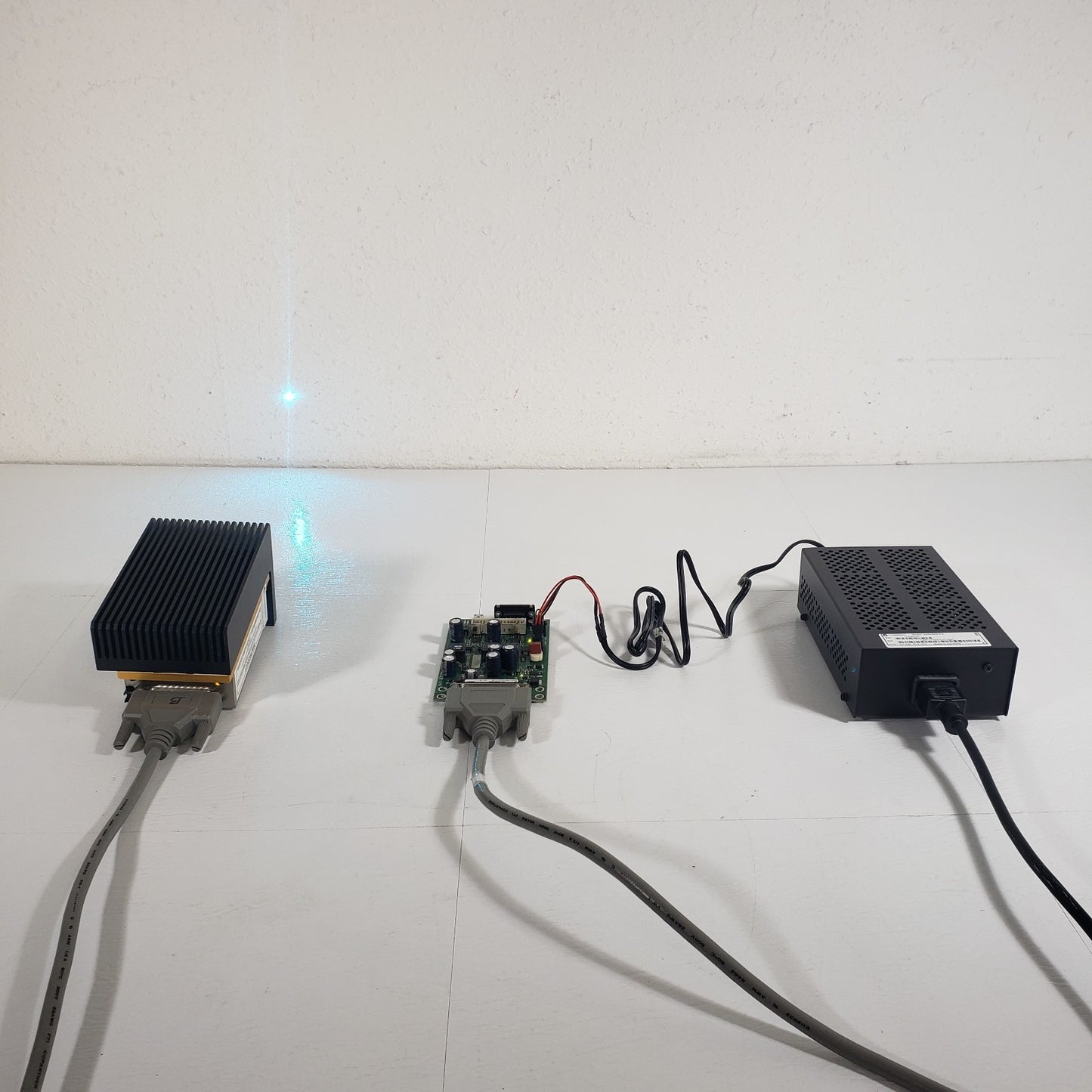 TESTED Coherent Sapphire 488-50 CW 488nm 50mW Laser w/ PSU Controller 9726