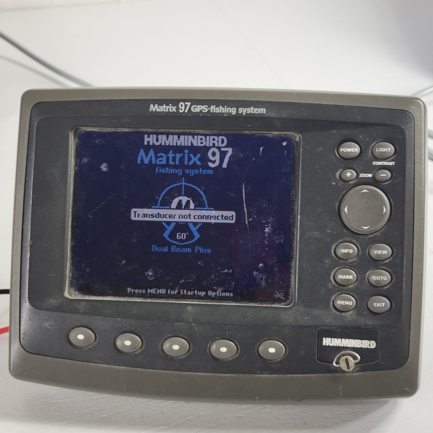 Humminbird Matrix 97 Color GPS Fishfinder Chartplotter Head Unit Only TESTED
