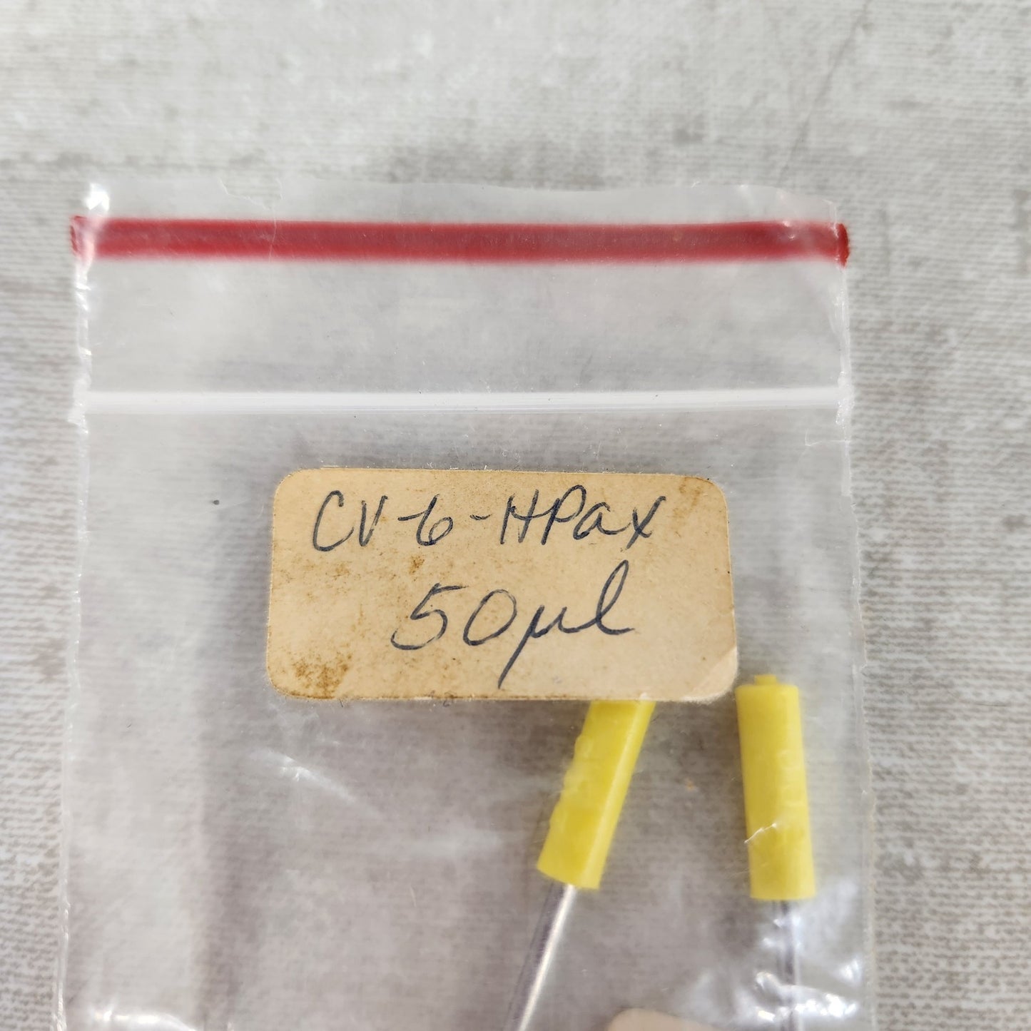 Lot of 2 VICI Valco 50uL Stainless Steel HPLC Sample Loops CV-6-HPax Valve