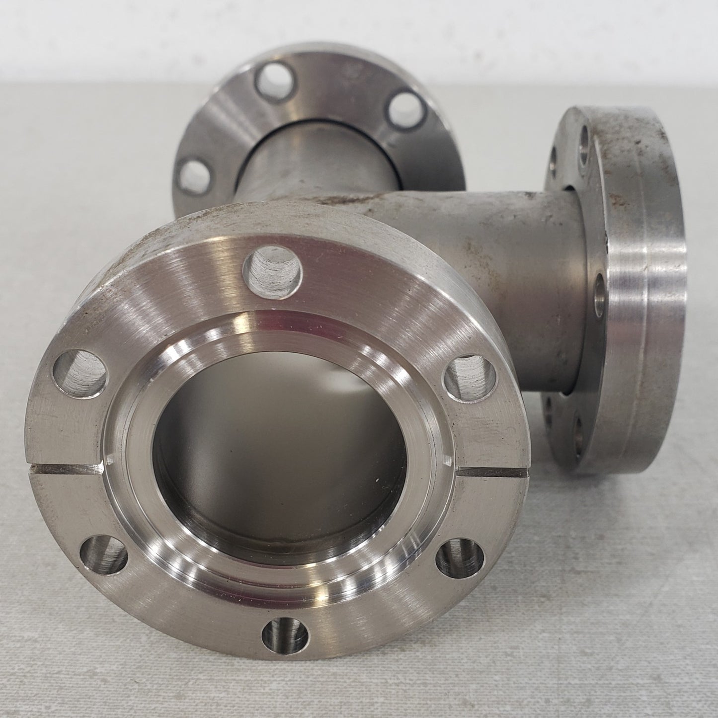 DN35CF 2.75" CF Conflat 3-Way UHV High Vacuum Tee 2 Rotatable 1 Fixed SS Vacuum
