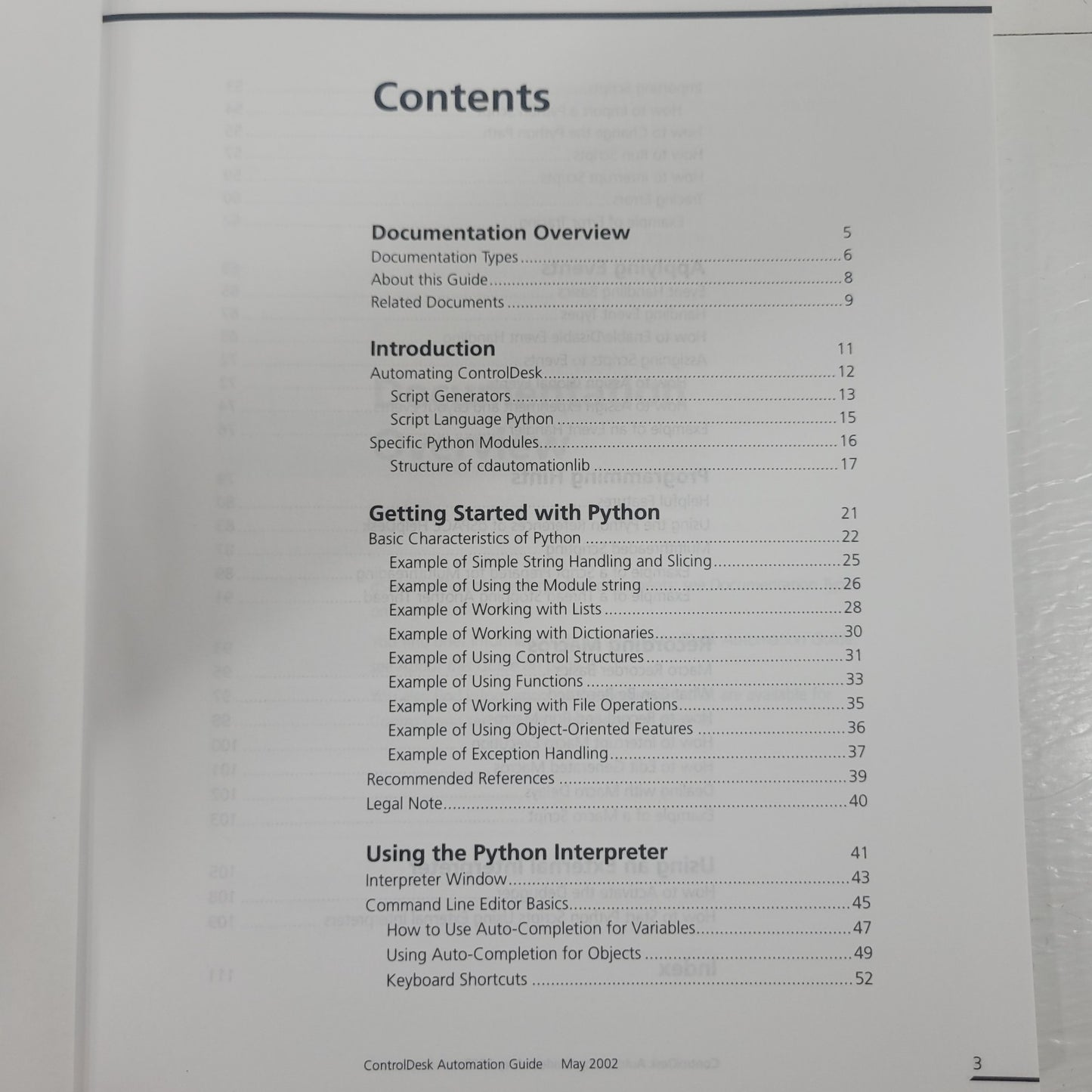 dSPACE ControlDesk Automation Guide Release 3.4 RCP HIL Software Manual 2002