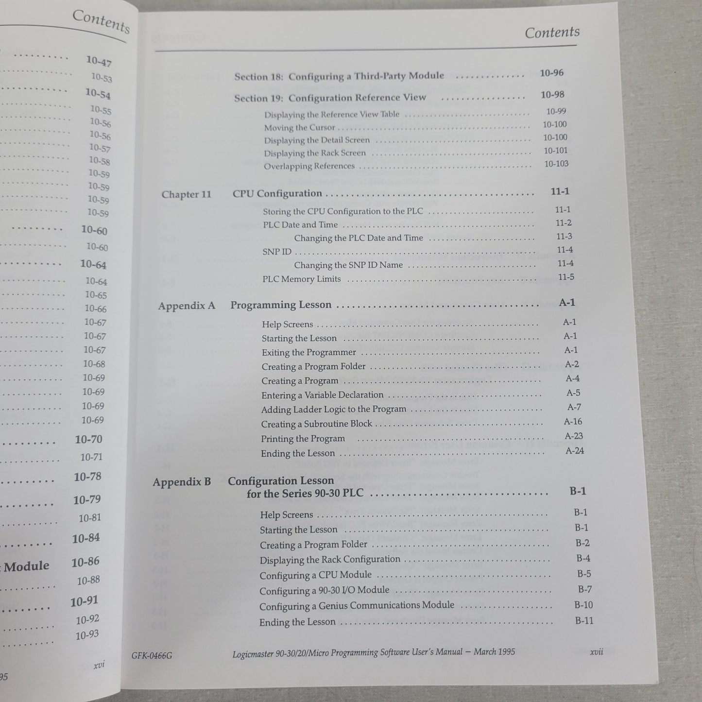 GE Fanuc GFK-0466G Logicmaster 90 Series 90-30/20/Micro Programming User Manual