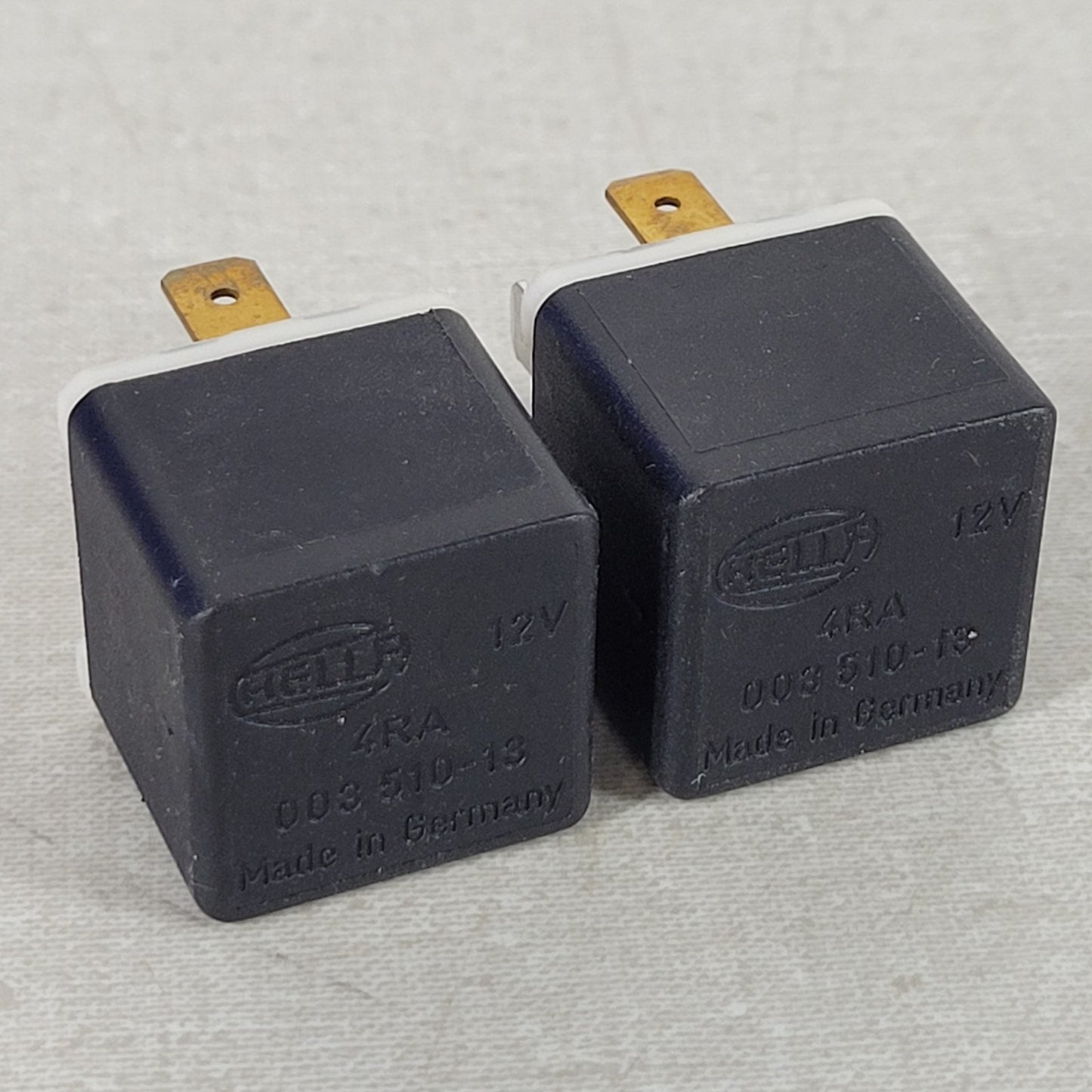 Lot of 2 Hella 4RA 003 510-13 12V Black BMW Relay w/ Diode Used Untested