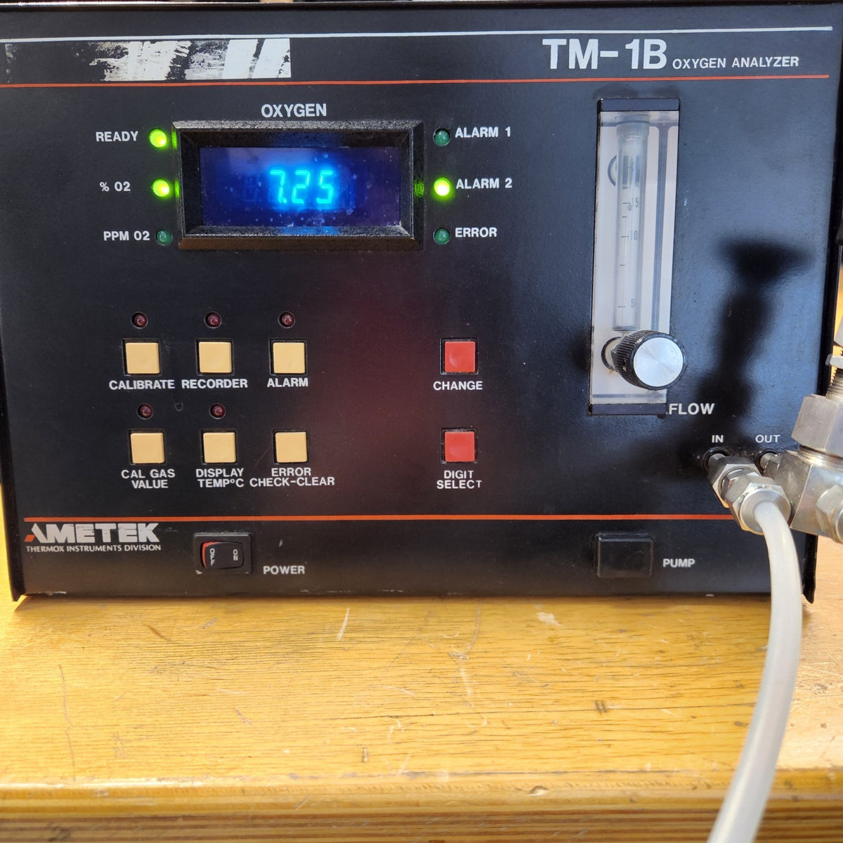 TESTED AMETEK Thermox TM-1B Oxygen Analyzer O2 Process Gas Monitor