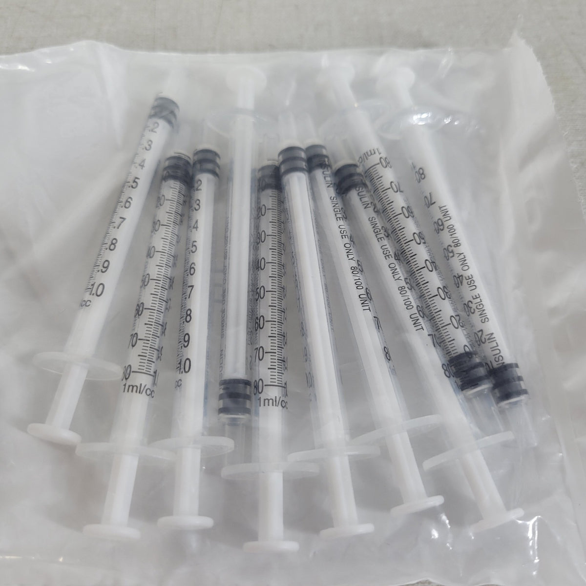 Lot 20 McMaster-Carr 7510A603 1mL Luer Slip Plastic Srng Applicators