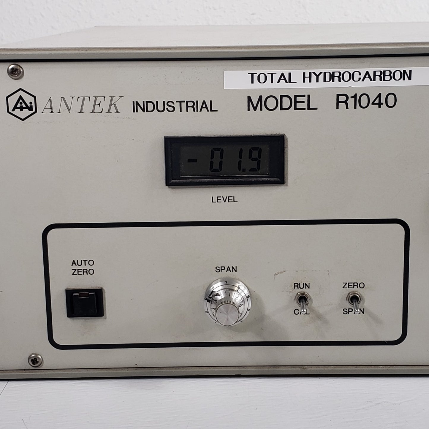 ANTEK R1040 Total Hydrocarbon Analyzer FID Gas Tester Zero Span Sample